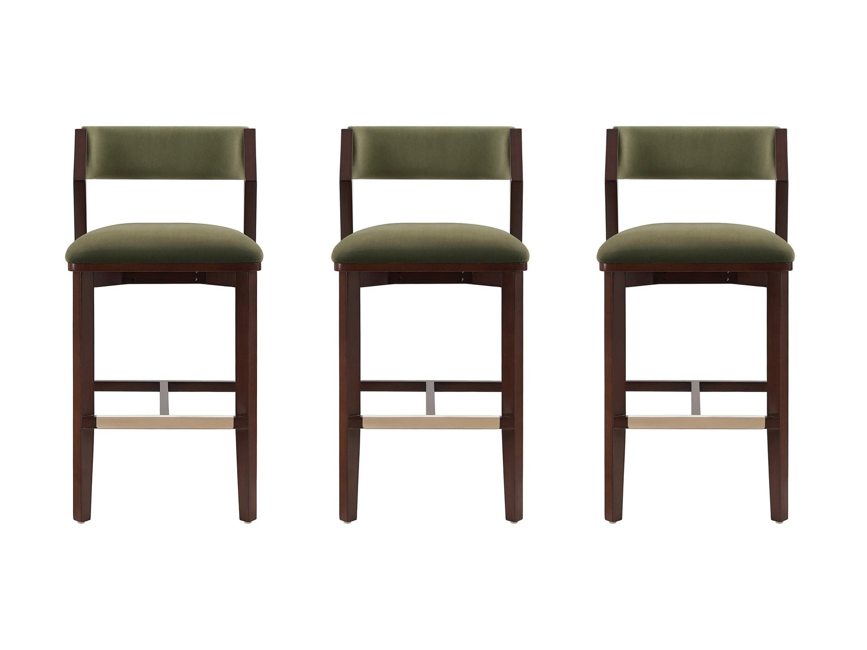 Patricia Barstool in Turtle Green (set of 3) - Ornate Home