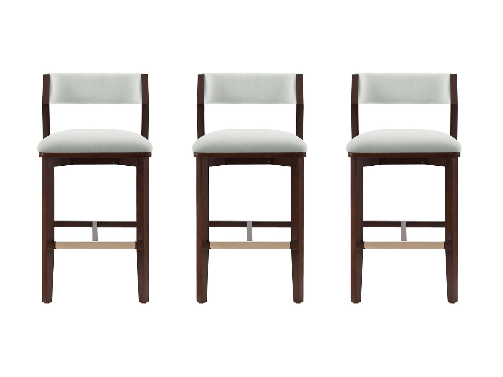 Patricia Barstool in White Glacier (set of 3) - Ornate Home
