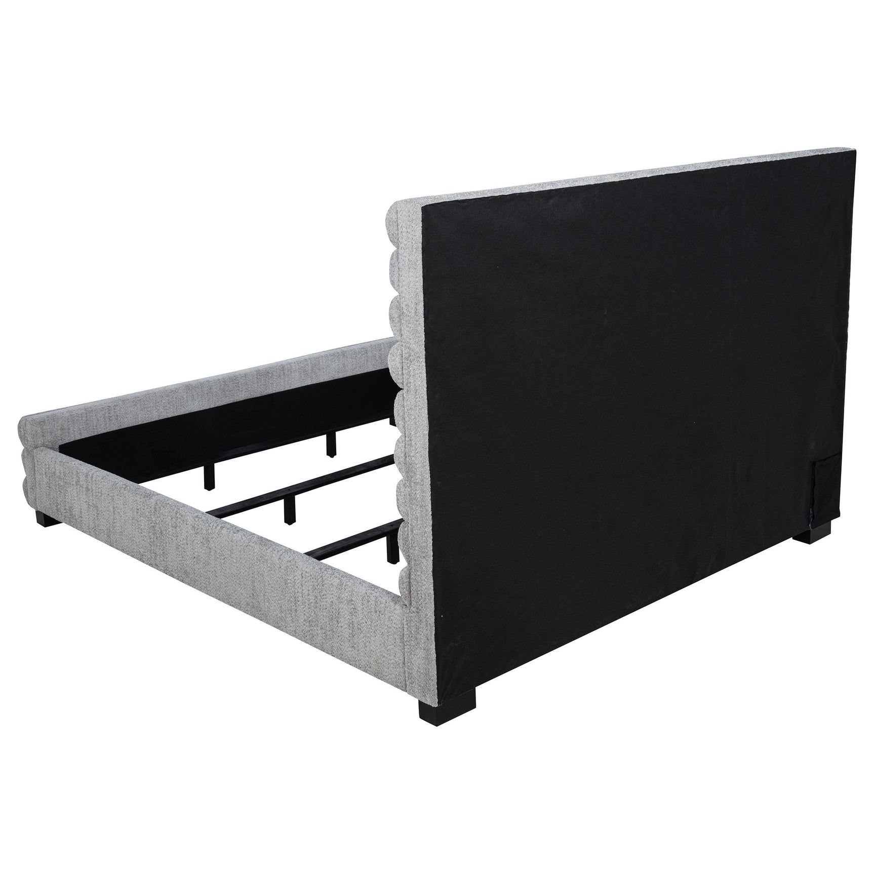 Patricia Grey 58-inch Boucle Upholstered California King Bed - Ornate Home