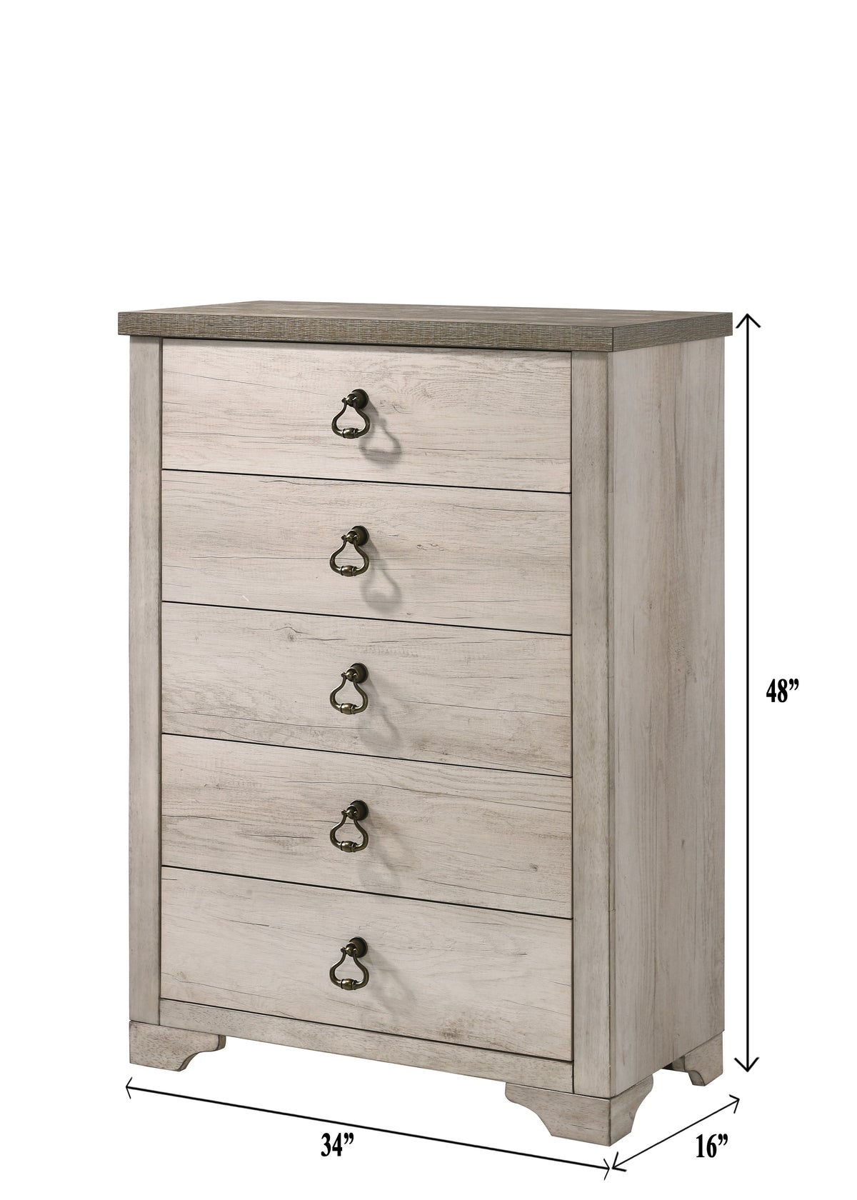 Patterson Driftwood Gray Panel Bedroom Set - Ornate Home