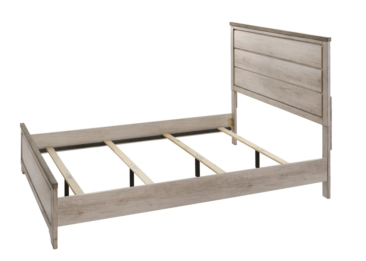 Patterson Driftwood Gray Panel Bedroom Set - Ornate Home