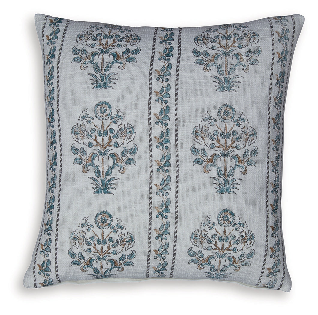 Paulmour Ivory/Green/Brown Pillow (Online Special Price) - Ornate Home