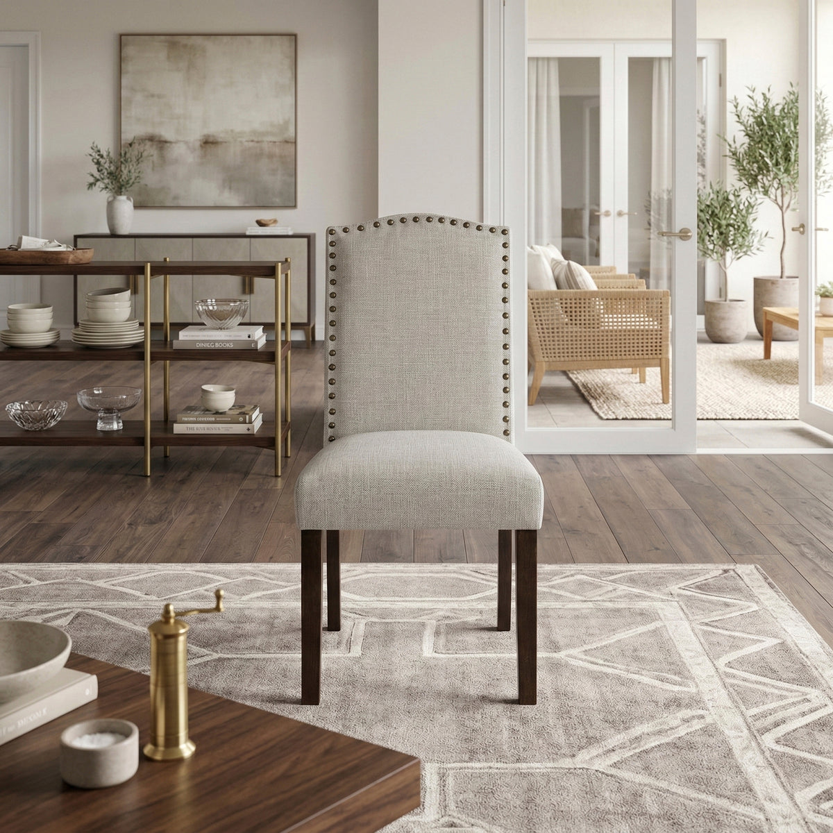 Paulson Beige Side Chair - Ornate Home