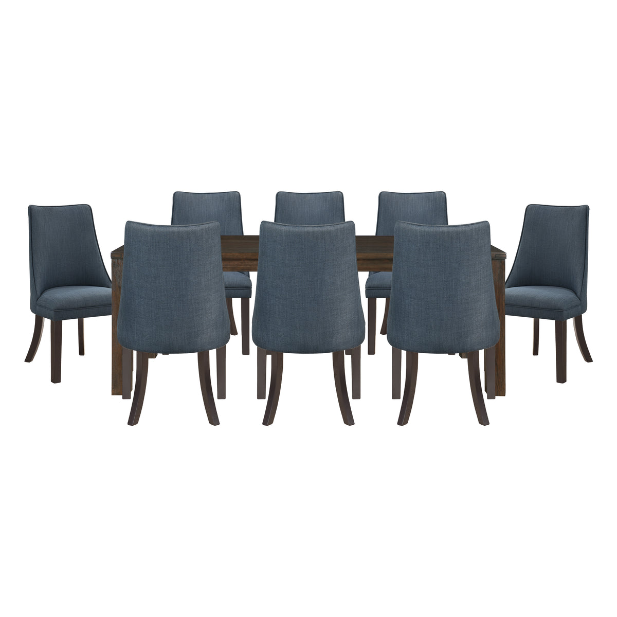 Paulson Brown & Gray 9pc Dining Set - Ornate Home