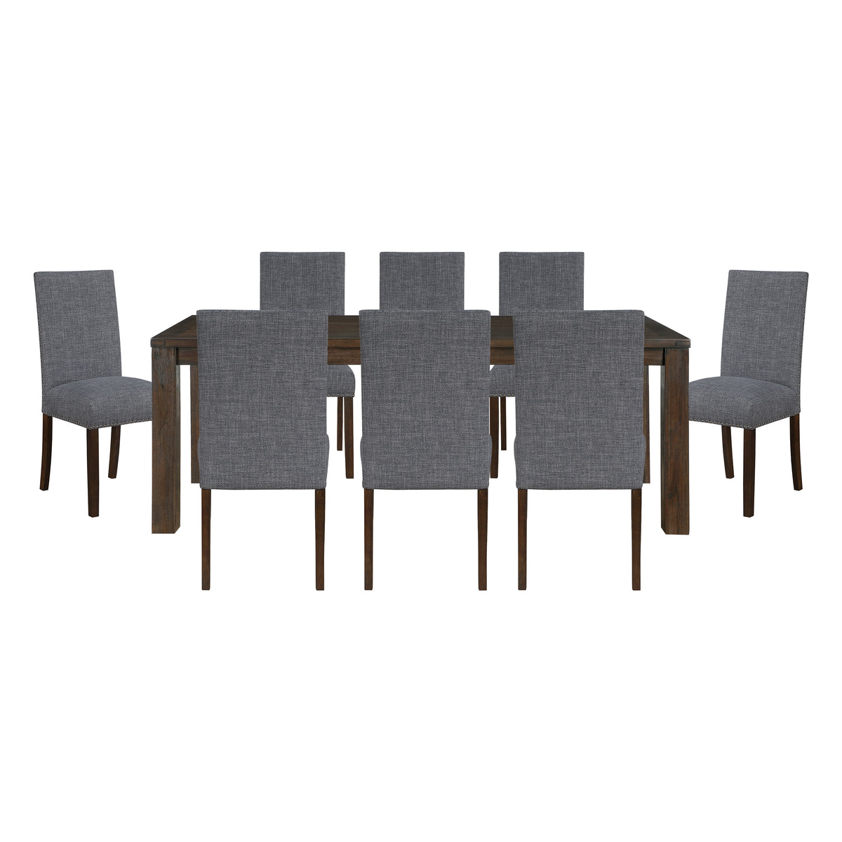 Paulson Silver 9pc Dining Set - Ornate Home