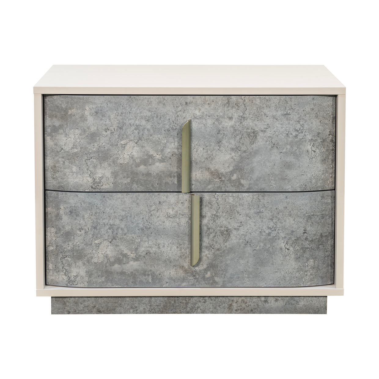 Pavira Stone 2-Drawer Nightstand - Ornate Home