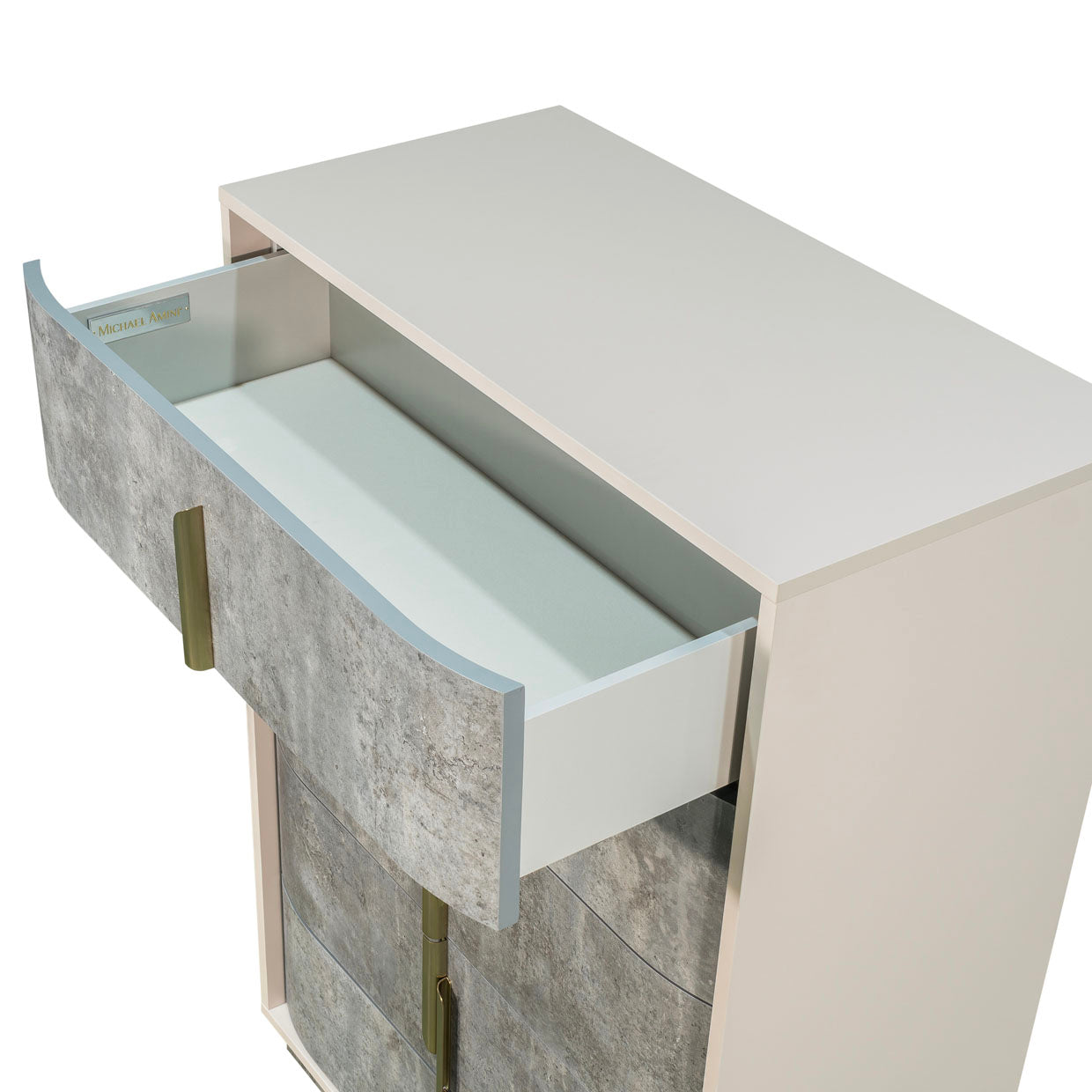 Pavira Stone 5-Drawer Chest - Ornate Home