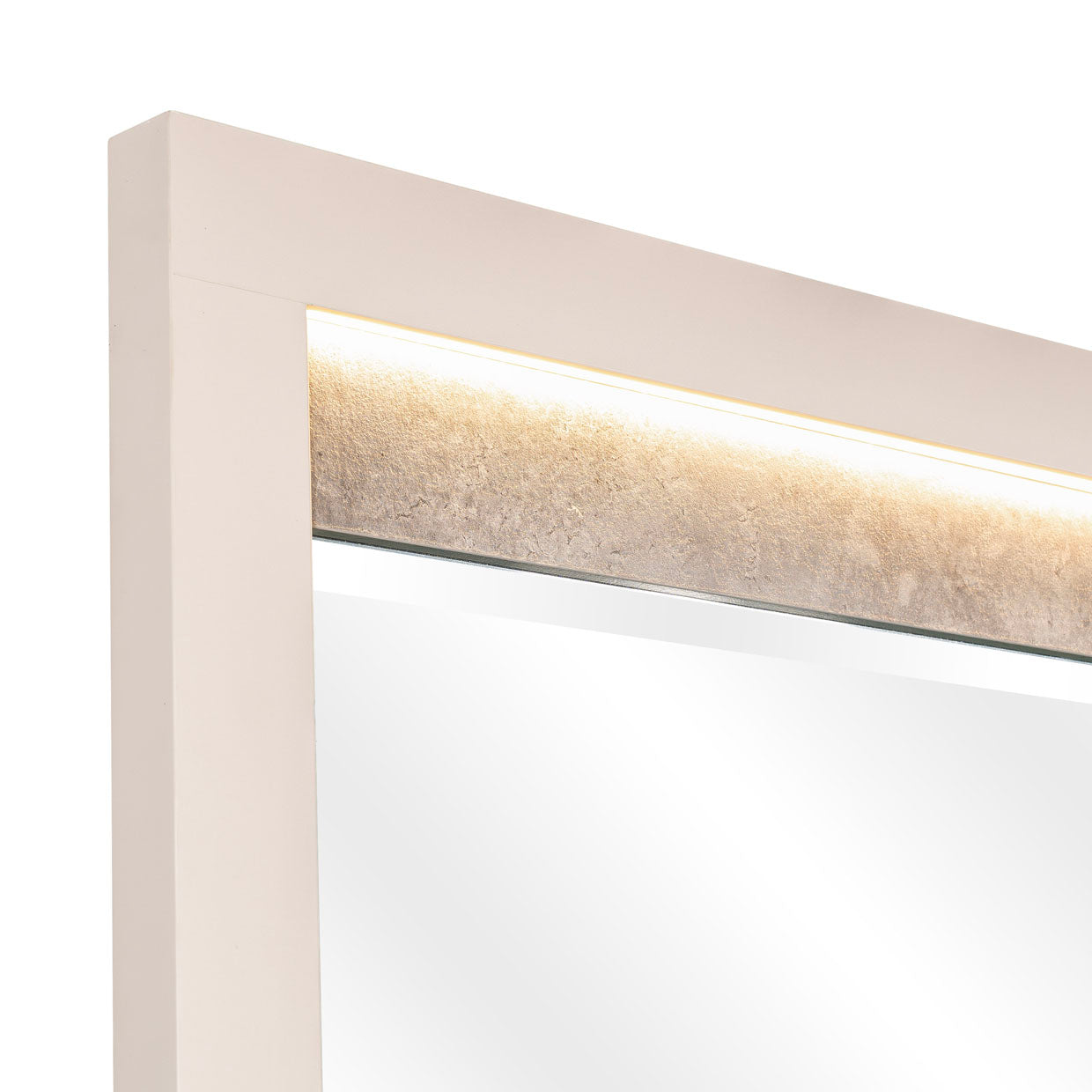 Pavira Stone Dresser Mirror with LED Lights