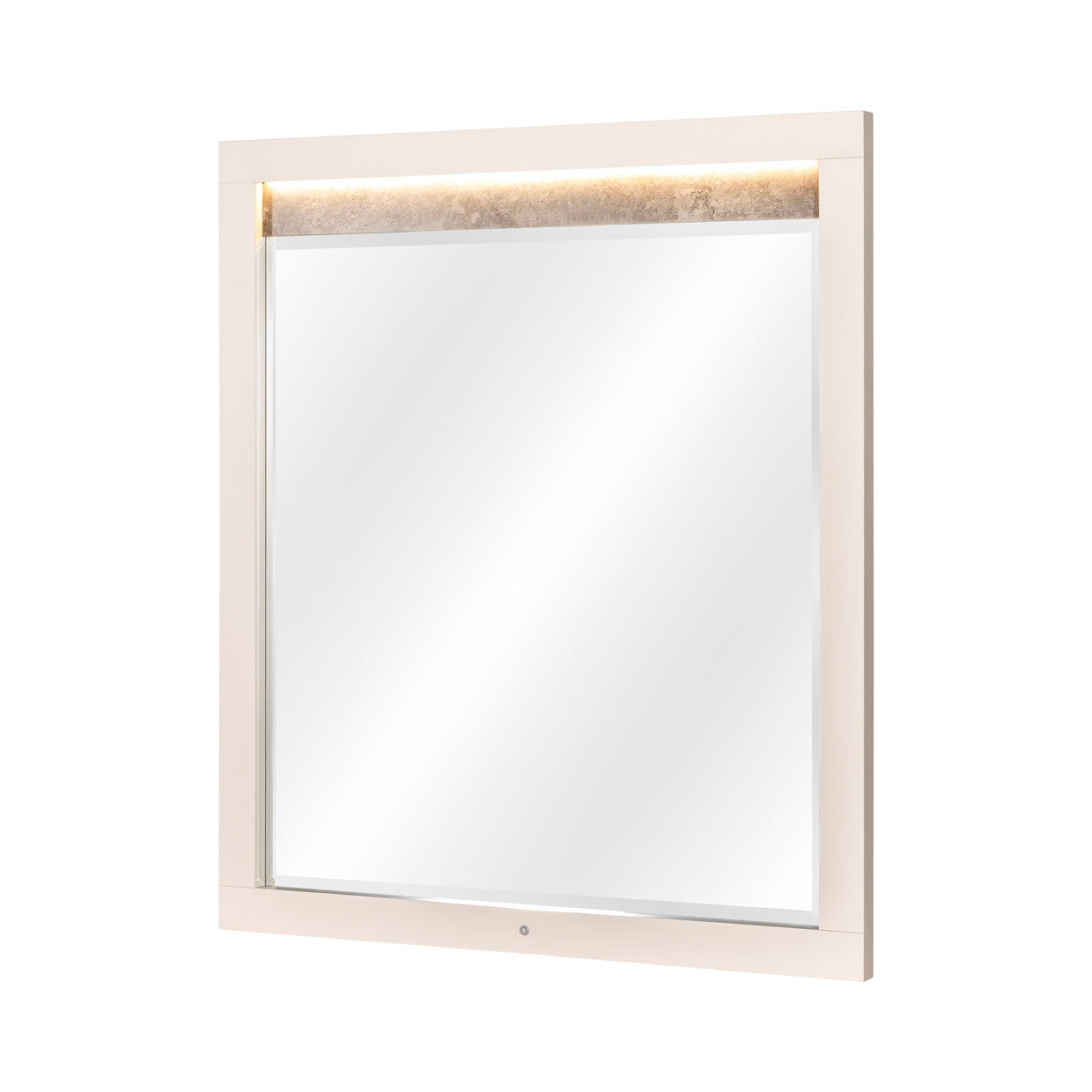 Pavira Stone Dresser Mirror with LED Lights