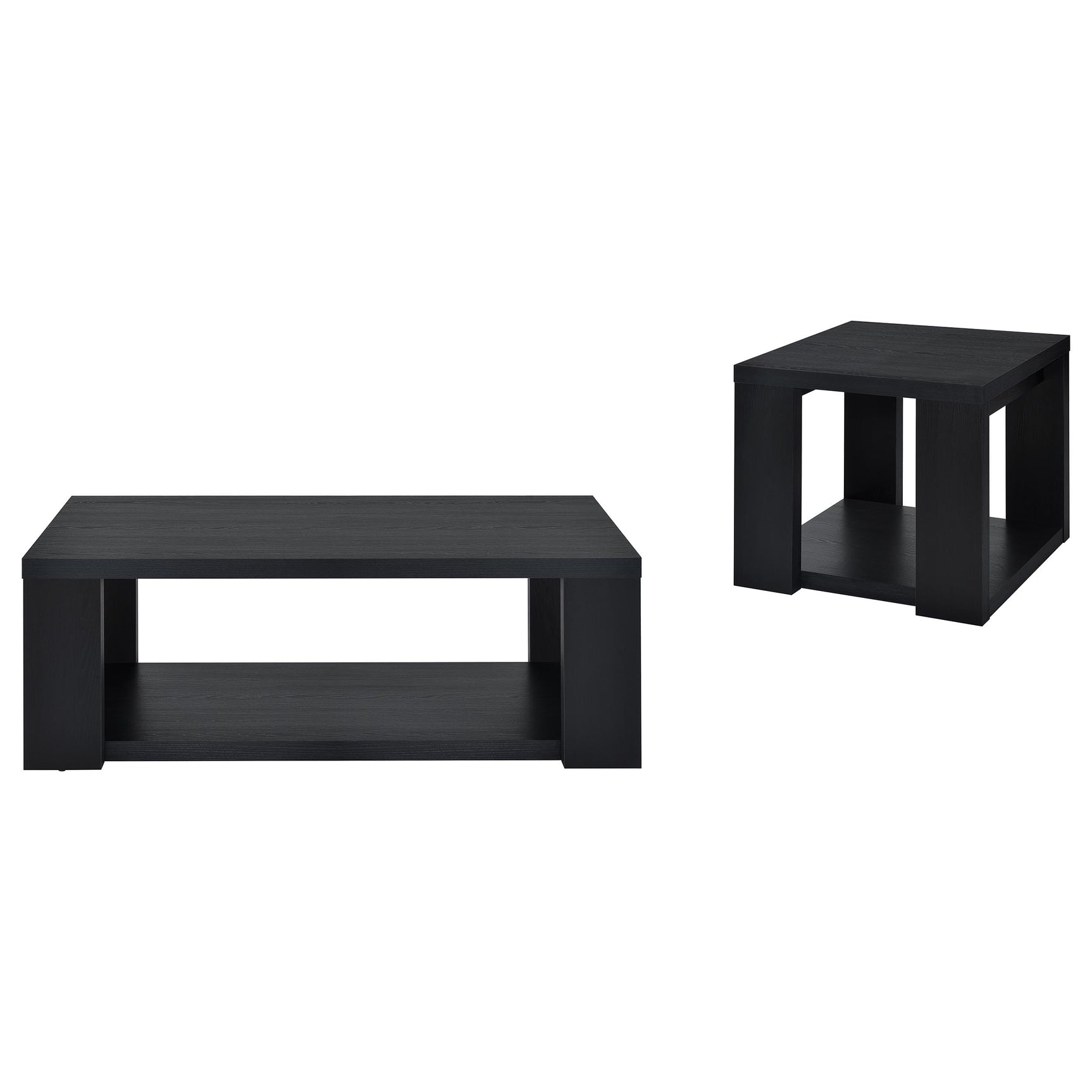 Pavone Black Coffee Table Set - Ornate Home