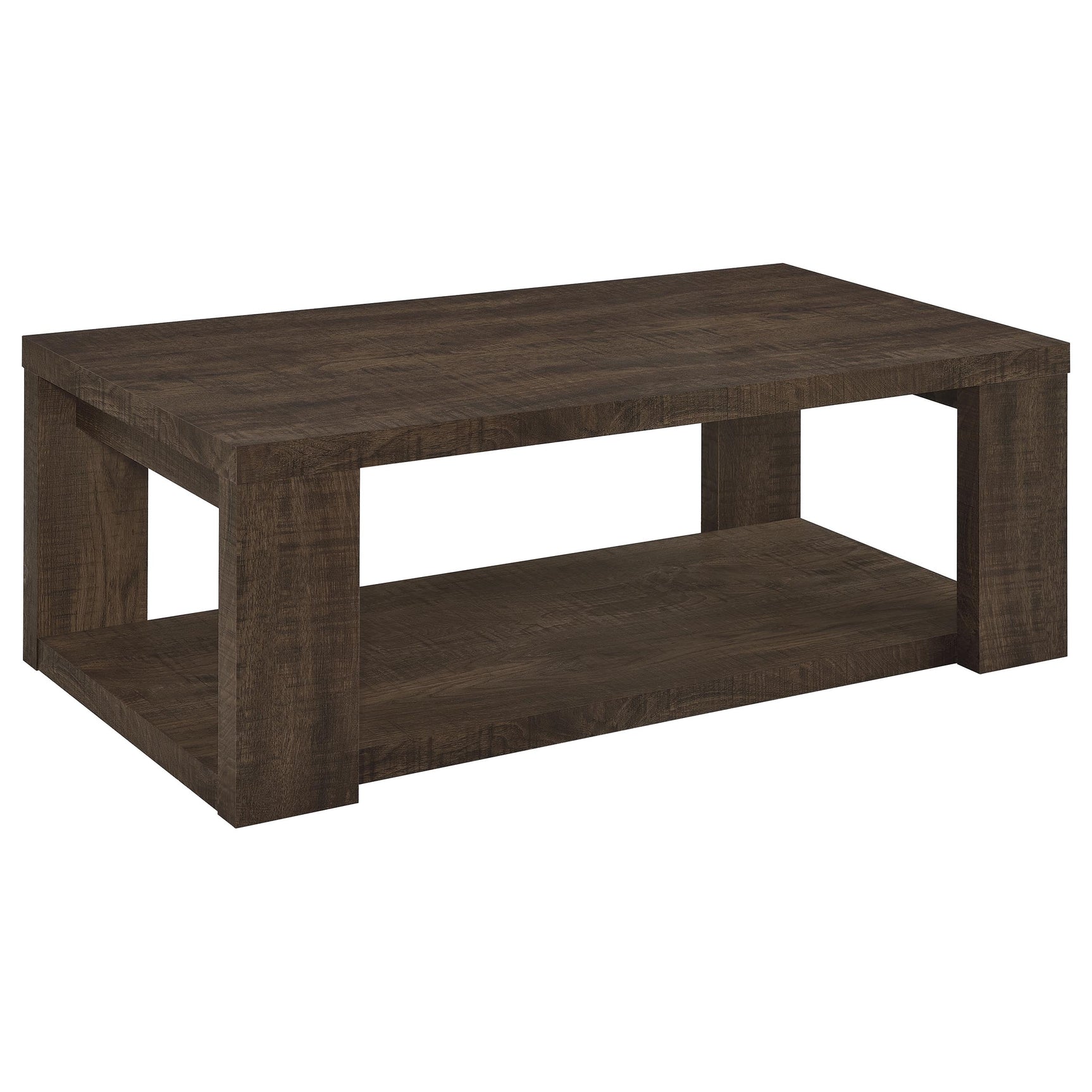 Pavone Dark Rustic Mango Coffee Table - Ornate Home