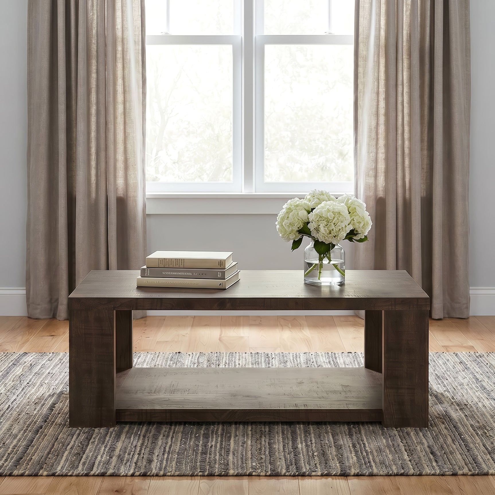 Pavone Dark Rustic Mango Coffee Table - Ornate Home
