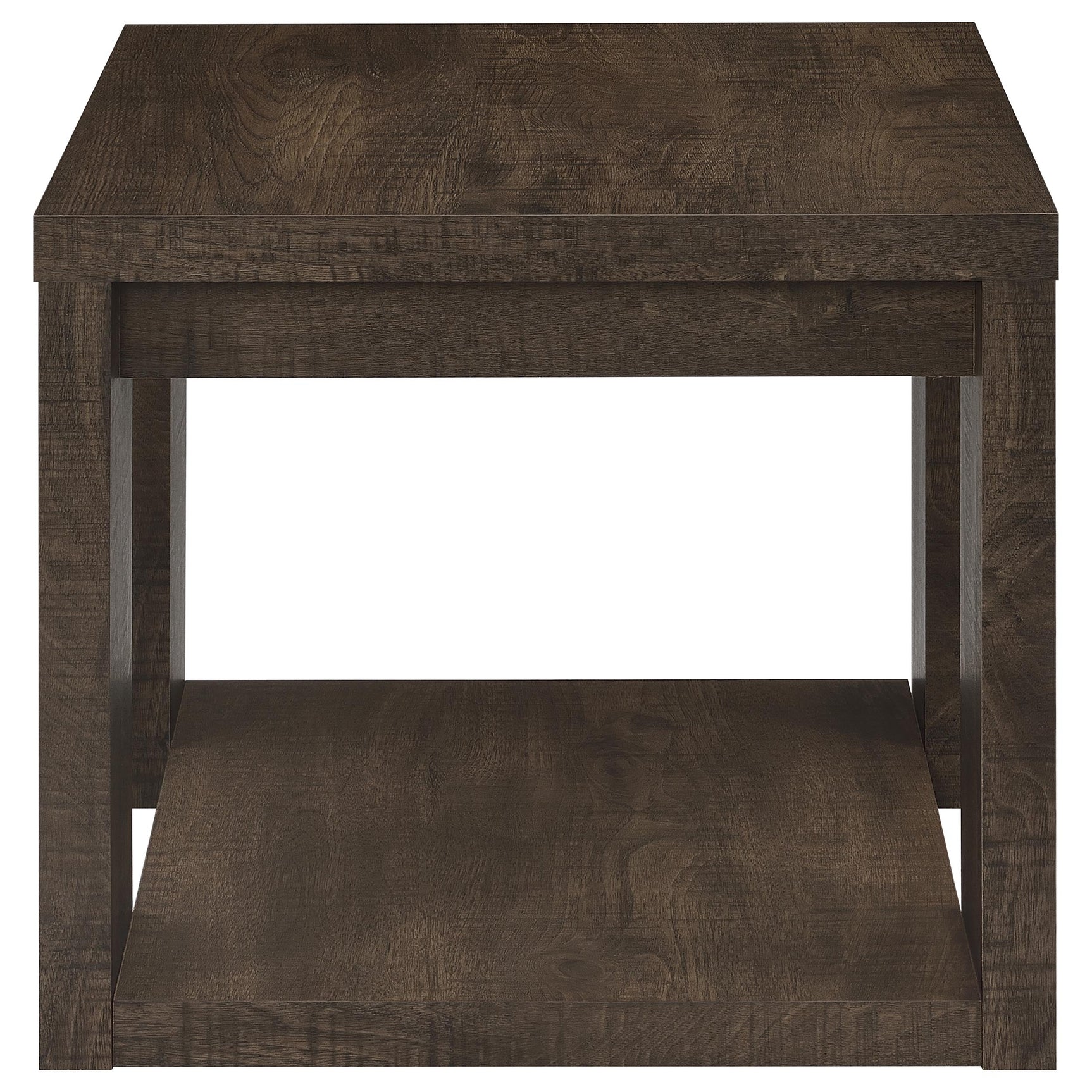 Pavone Dark Rustic Mango End Table - Ornate Home
