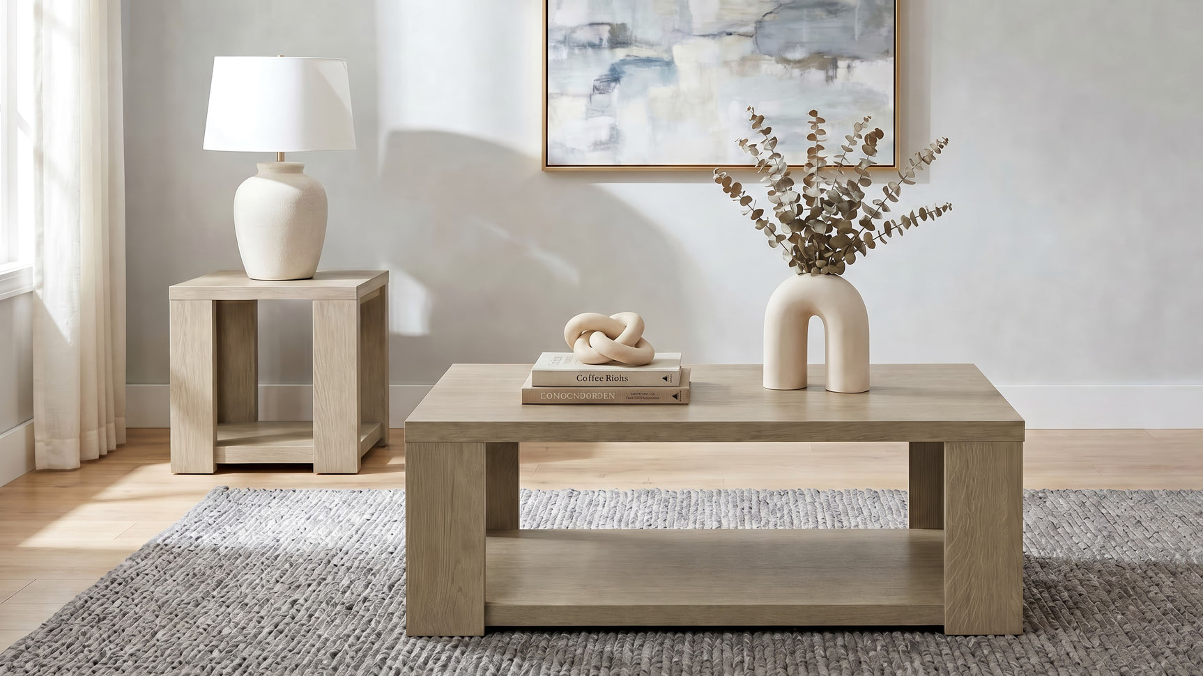 Pavone Latte Coffee Table - Ornate Home