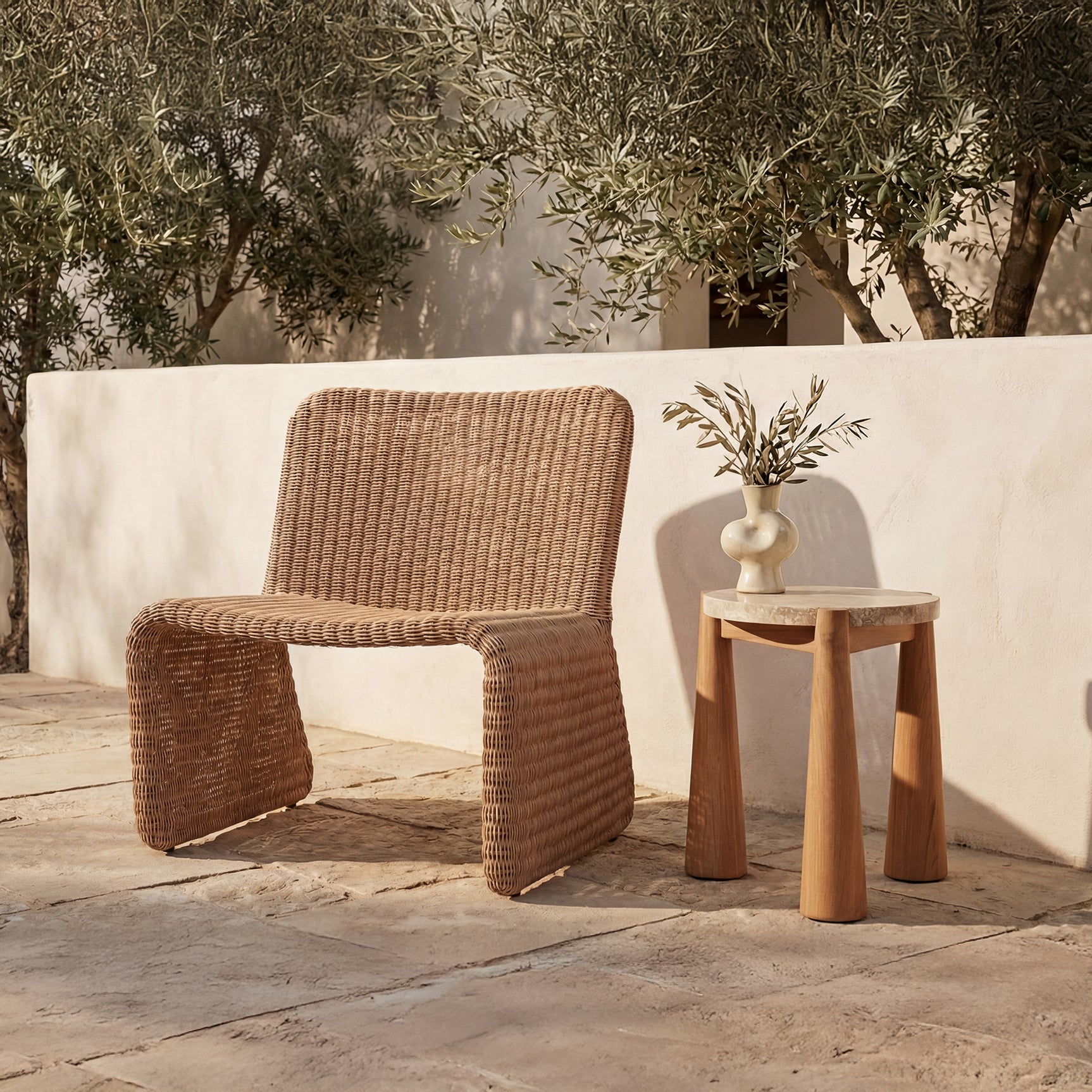 Pax Natural Outdoor Side Table - Ornate Home