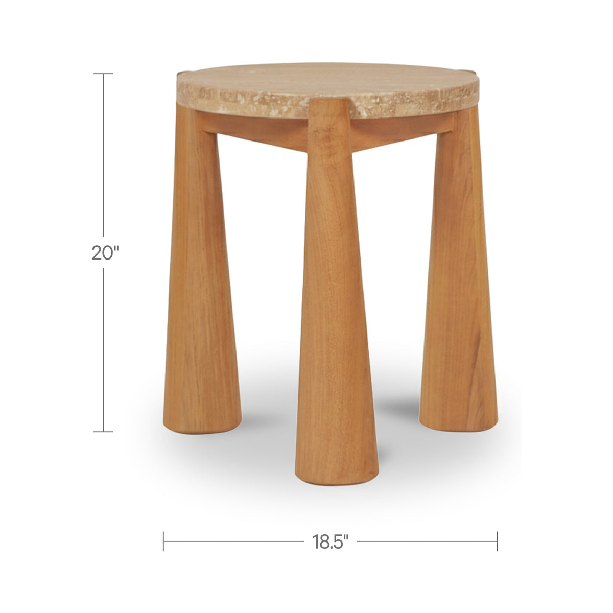 Pax Natural Outdoor Side Table - Ornate Home