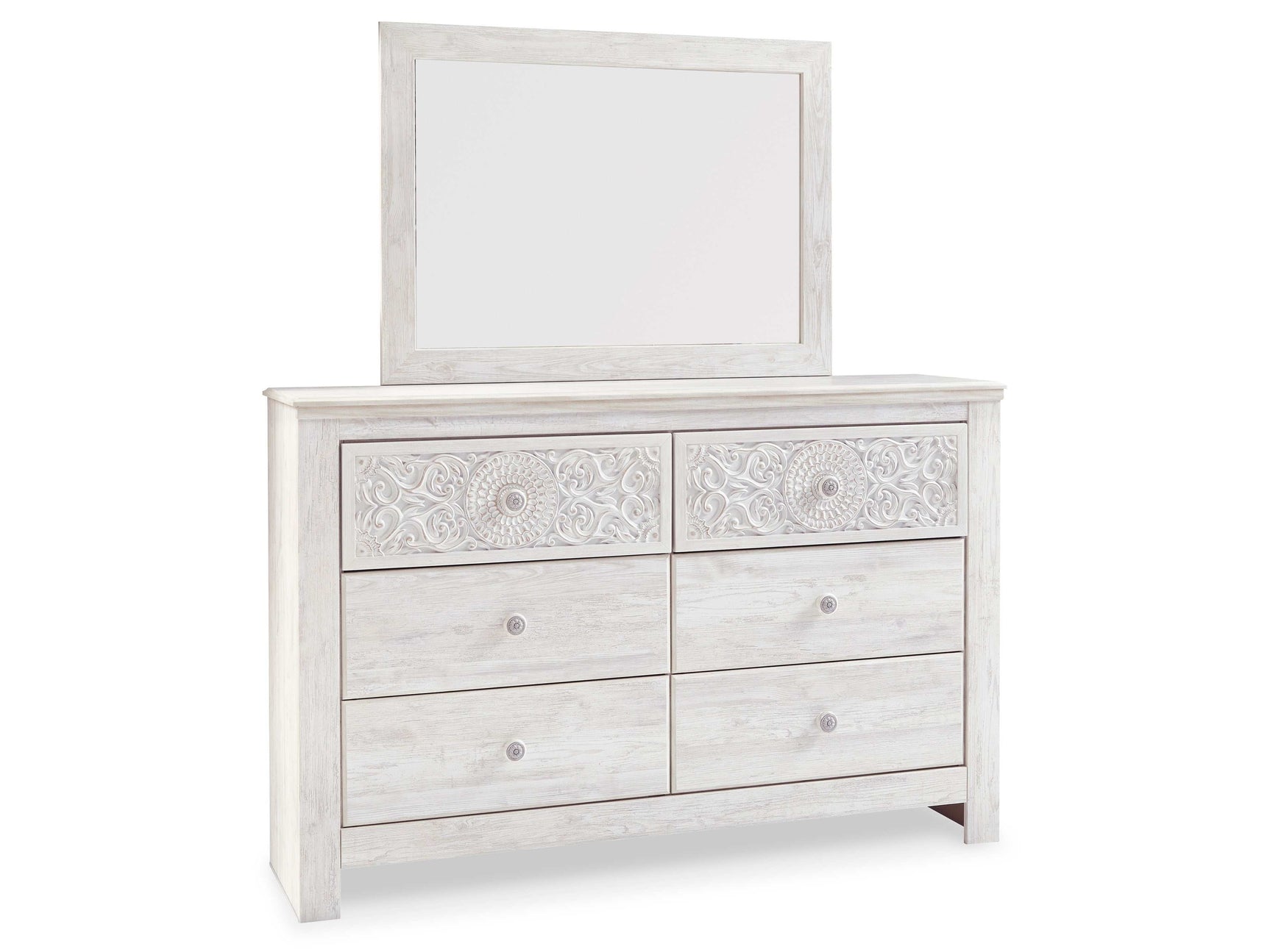 Paxberry Whitewash Dresser & Mirror - Ornate Home