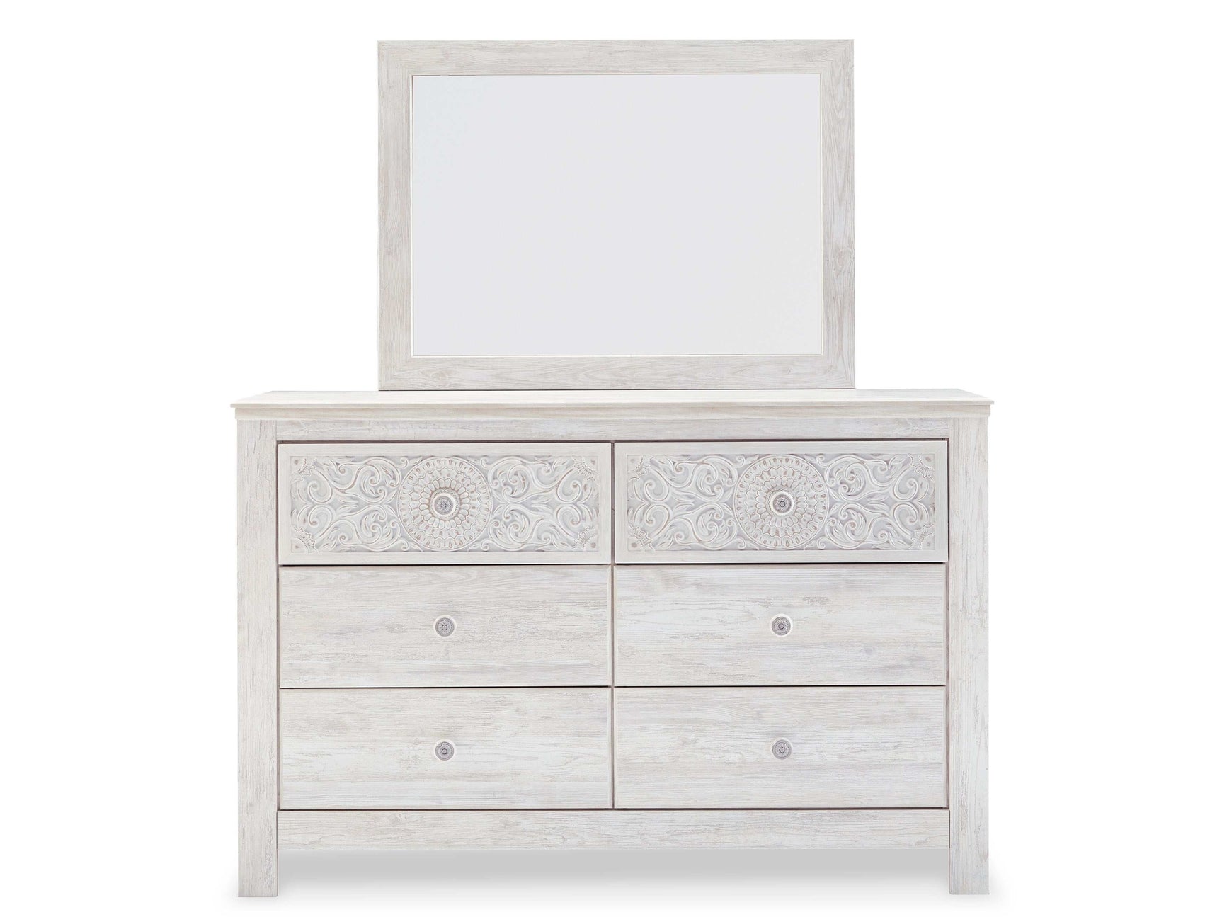 Paxberry Whitewash Dresser & Mirror - Ornate Home