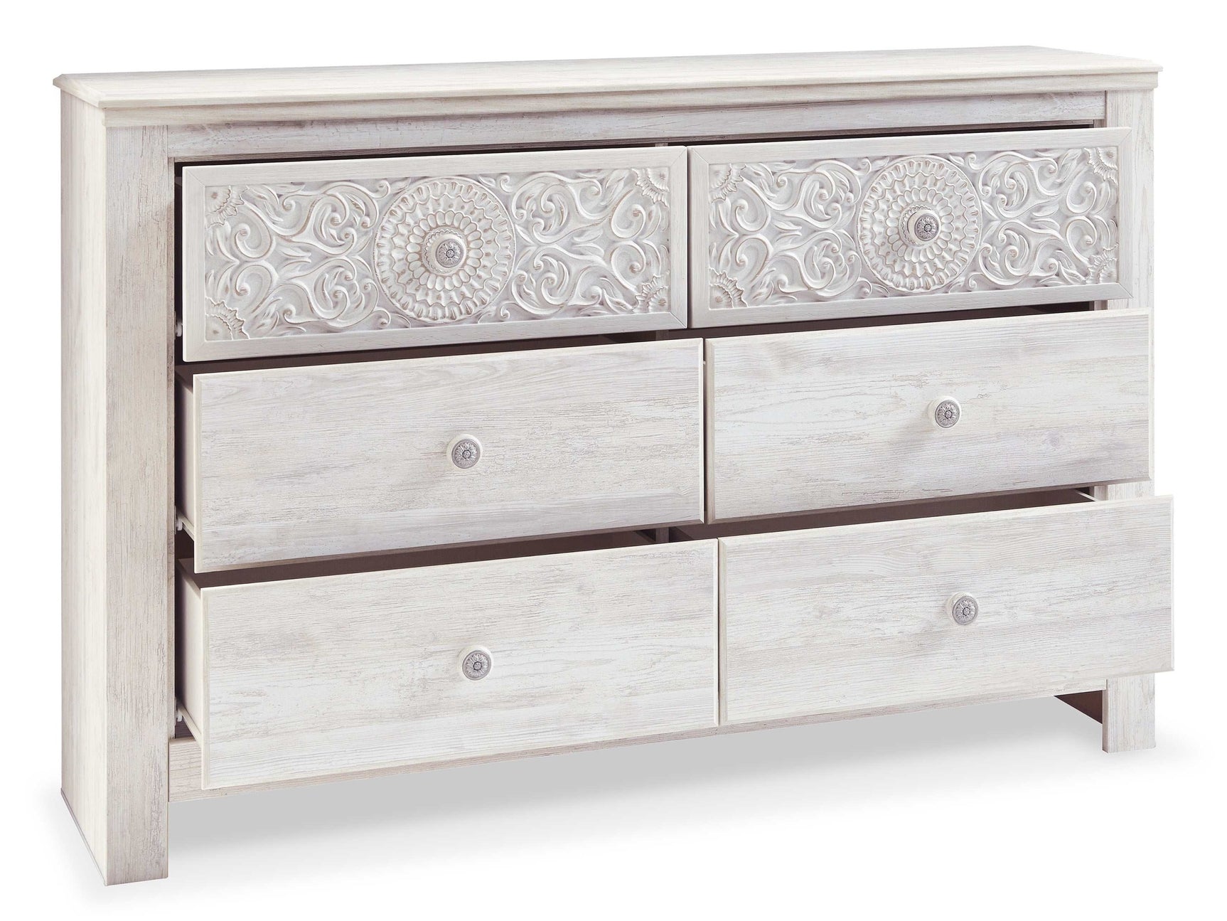 Paxberry Whitewash Dresser & Mirror - Ornate Home