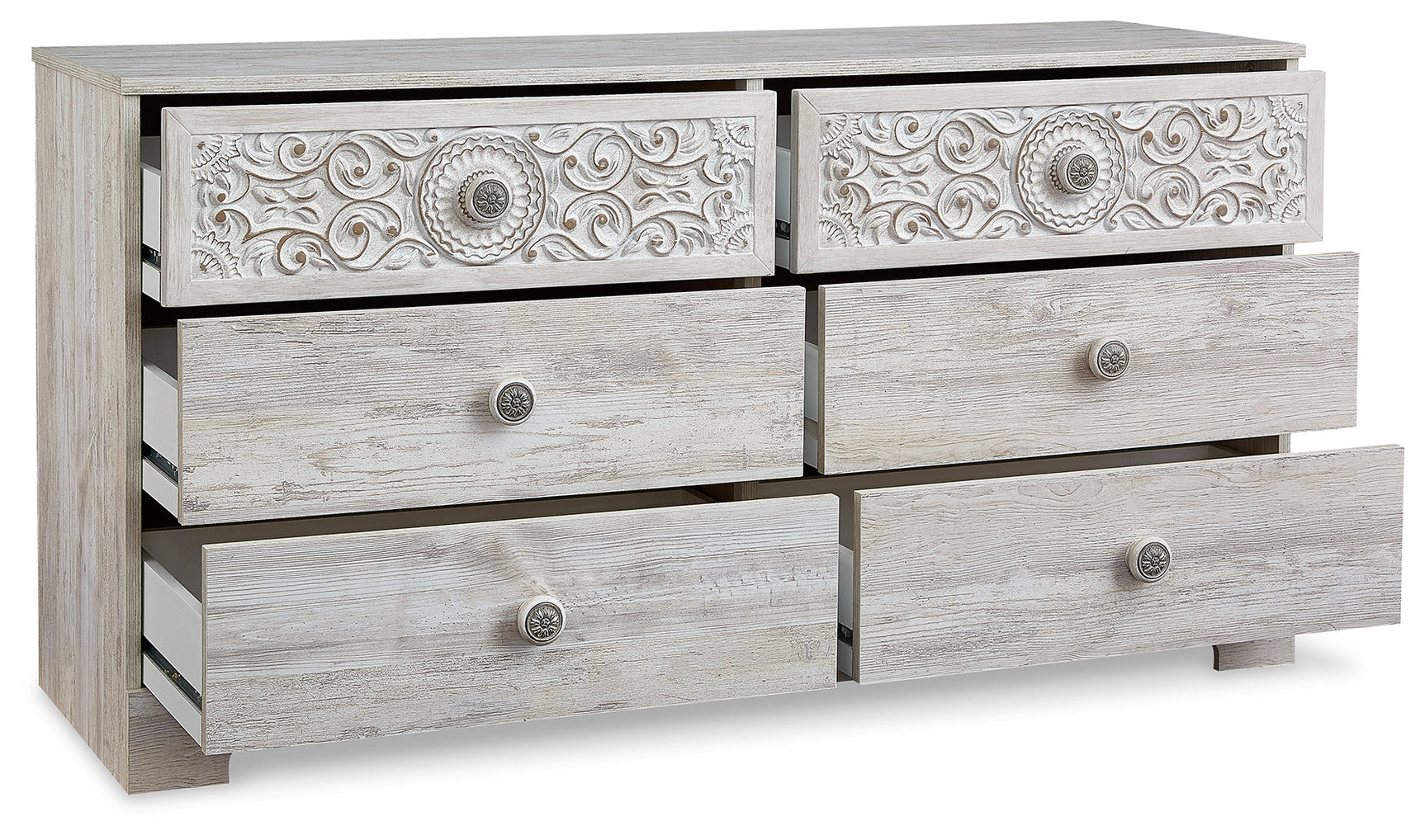 Paxberry Whitewash Dresser (Online Special Price) (28.78" H) - Ornate Home