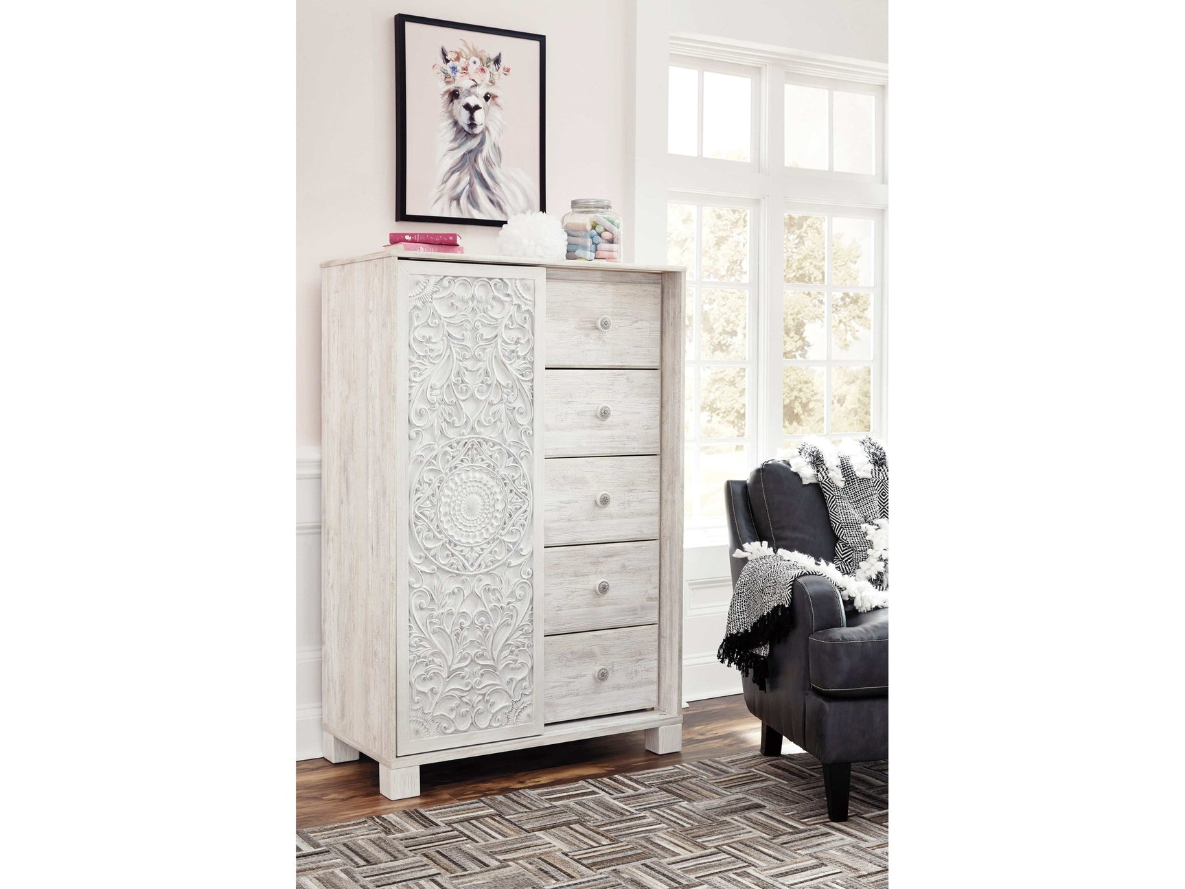 Paxberry Whitewash Dressing Chest (Online Special Price) - Ornate Home