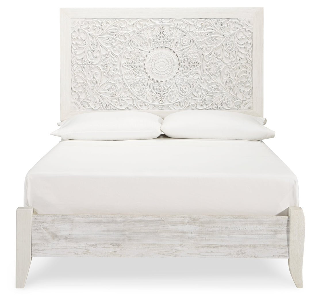 Paxberry Whitewash Full Panel Bed - Ornate Home