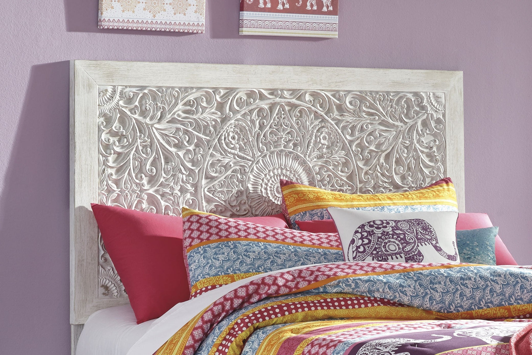 Paxberry Whitewash Full Panel Headboard - Ornate Home