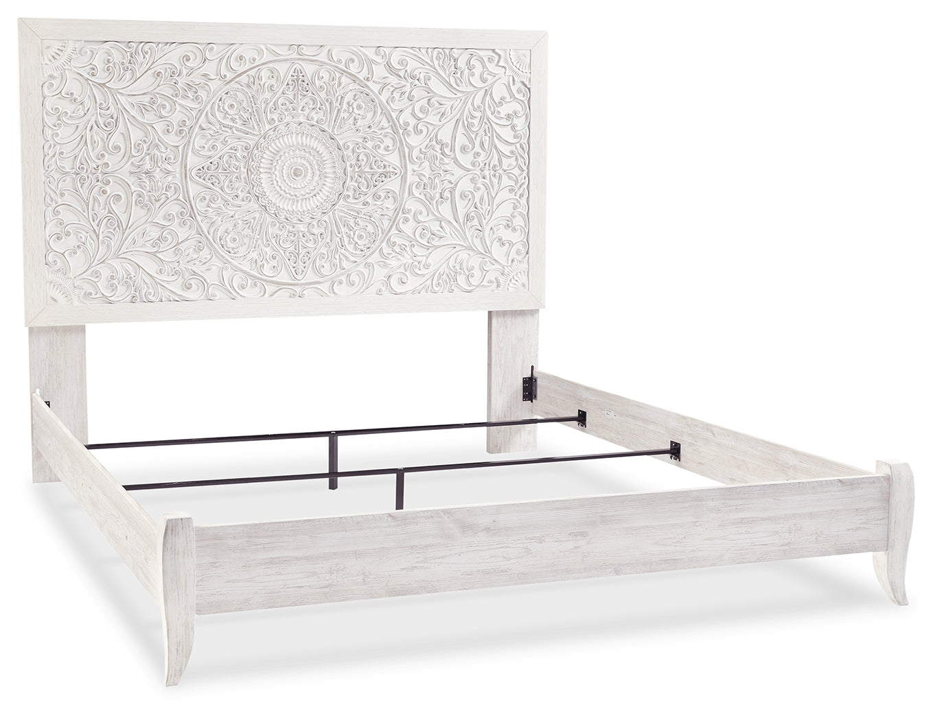 Paxberry Whitewash King Panel Bed & Chest & Nightstand (Online Special Price) - Ornate Home