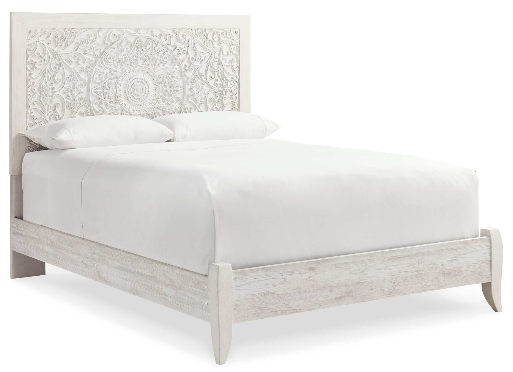 Paxberry Whitewash Queen Panel Bed - Ornate Home