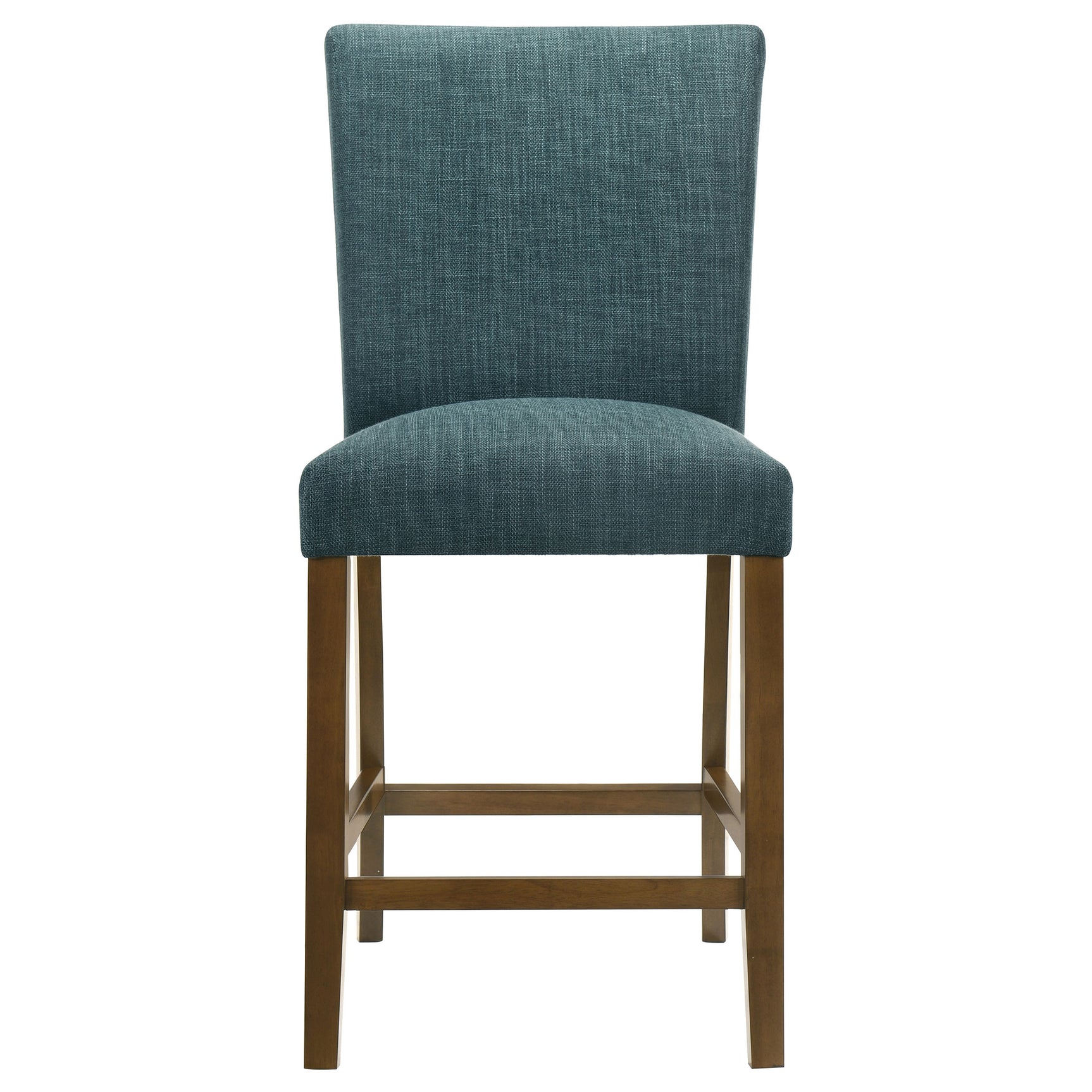 Paxton Brown/Teal Blue 5-piece Round Glass Top Counter Height Dining Set - Ornate Home