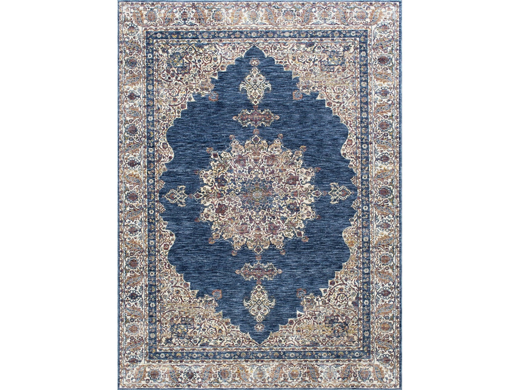 Payas Blue/Multi 5' X 7' Area Rug - Ornate Home