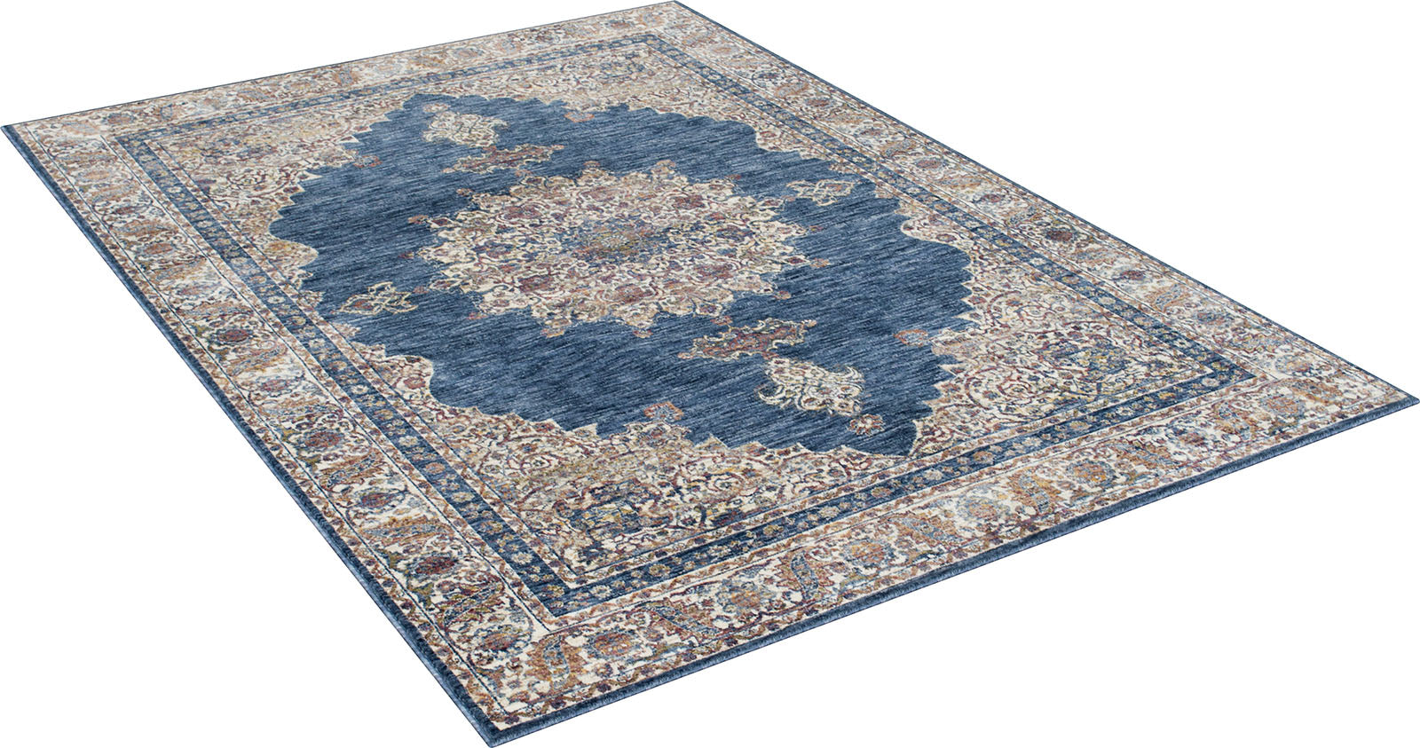 Payas Blue/Multi 5' X 7' Area Rug - Ornate Home