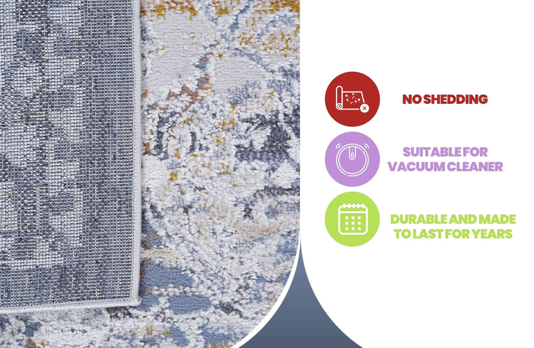 Payas Non-Shedding Indoor Area Rug 5' x 7' - Ornate Home