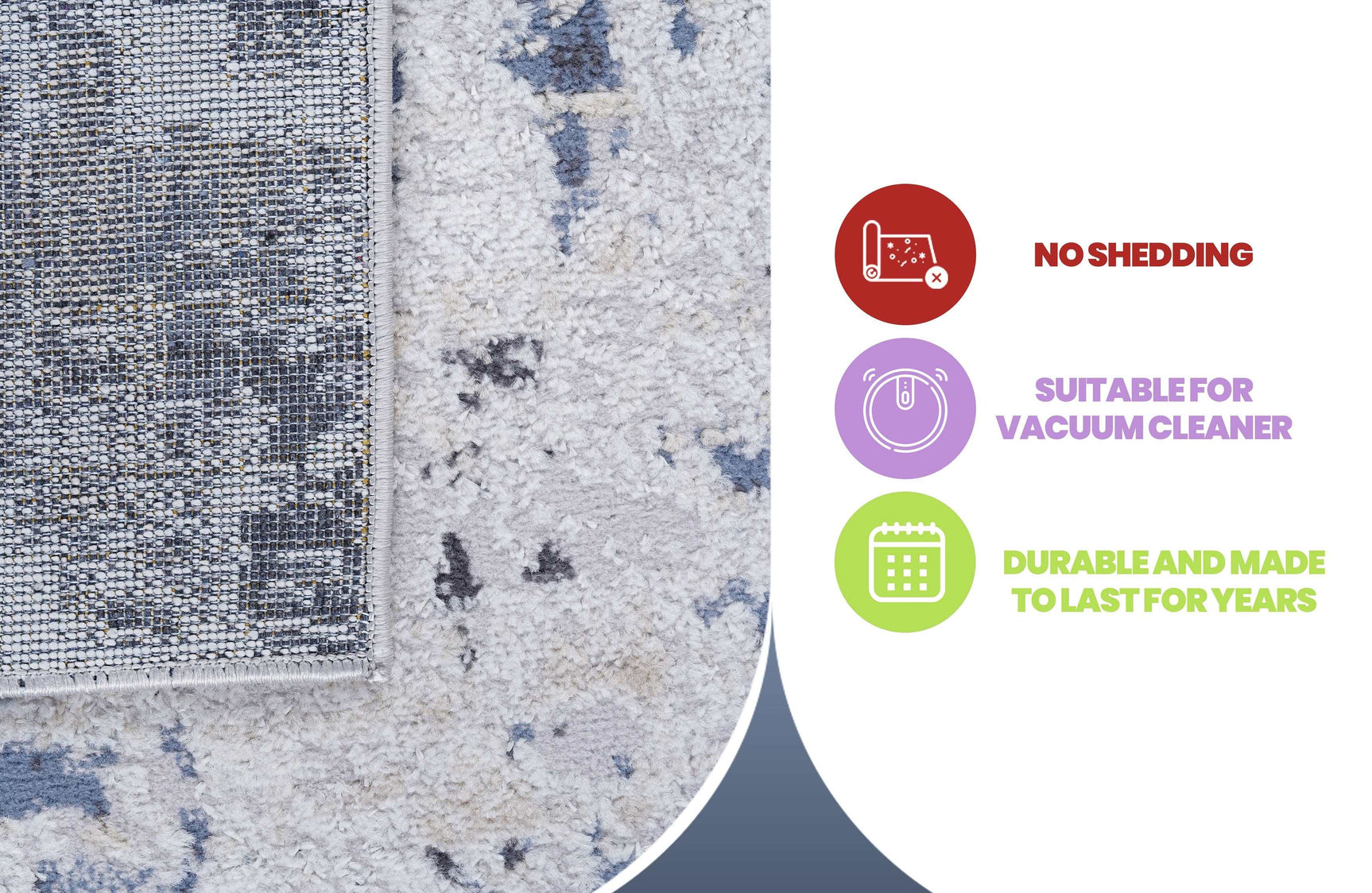 Payas Non-Shedding Indoor Area Rug 5' x 7' - Ornate Home