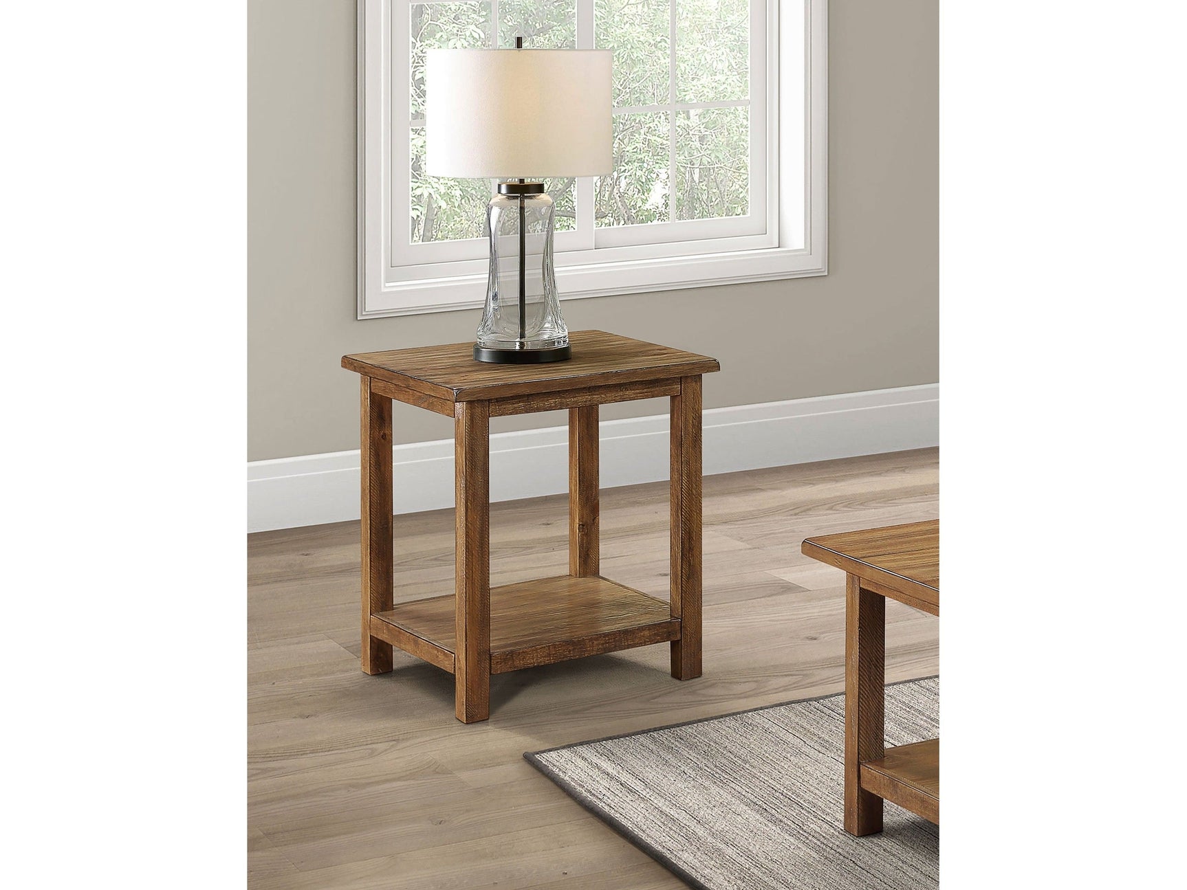 Payne Distressed Brown End Table - Ornate Home