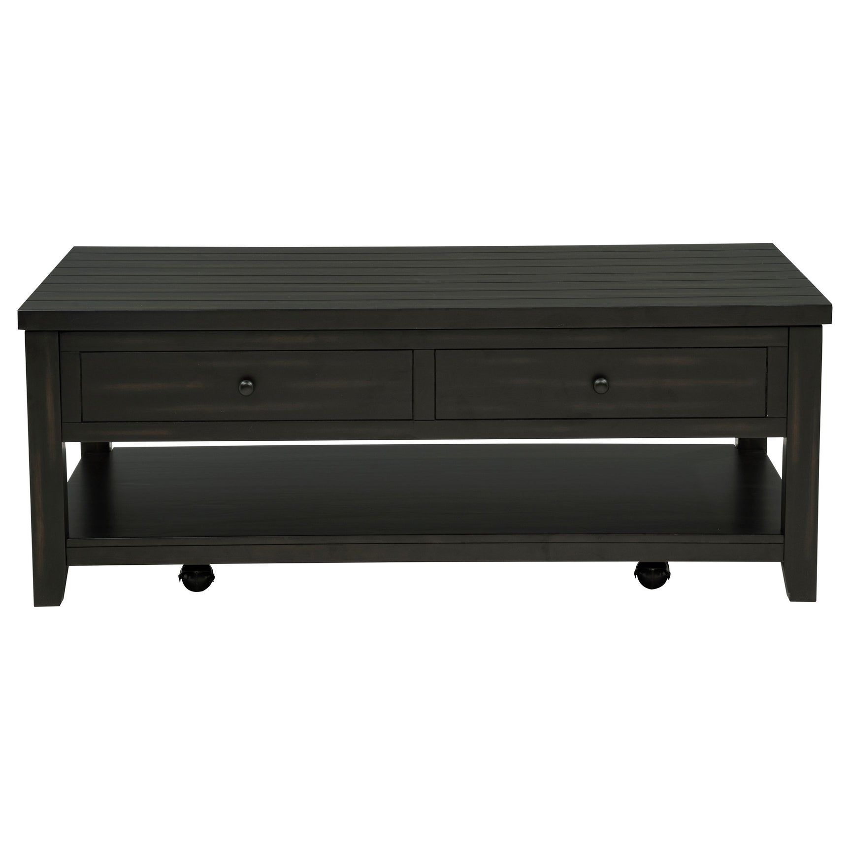 Payne Distressed Java 48-inch Mobile Lift Top Coffee Table - Ornate Home