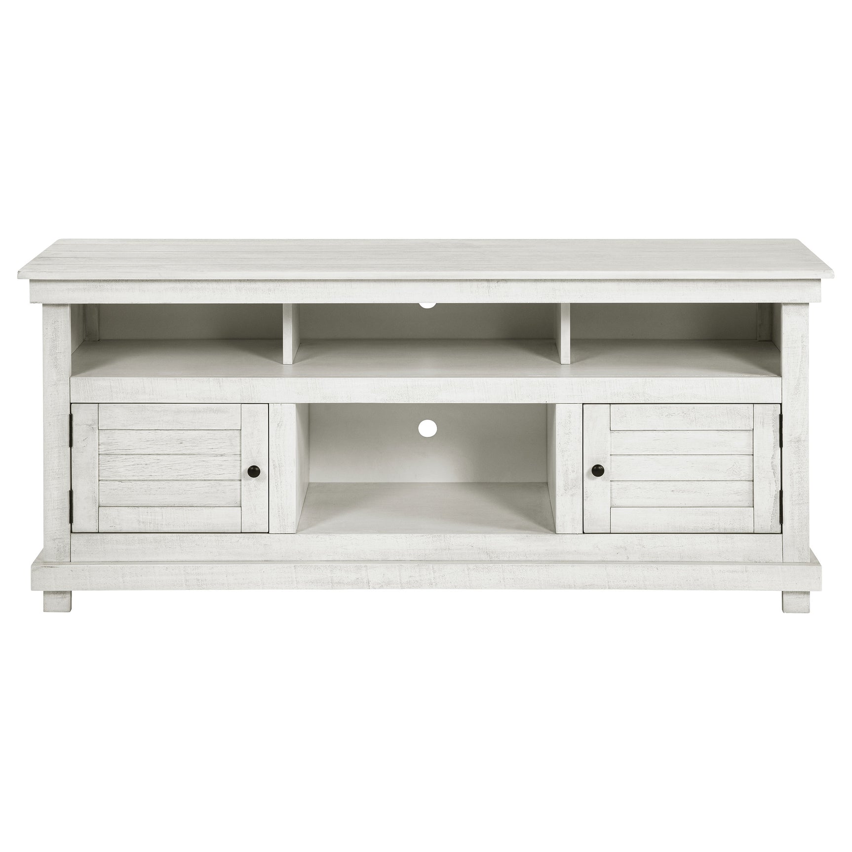 Payne Distressed White 60" TV Stand - Ornate Home