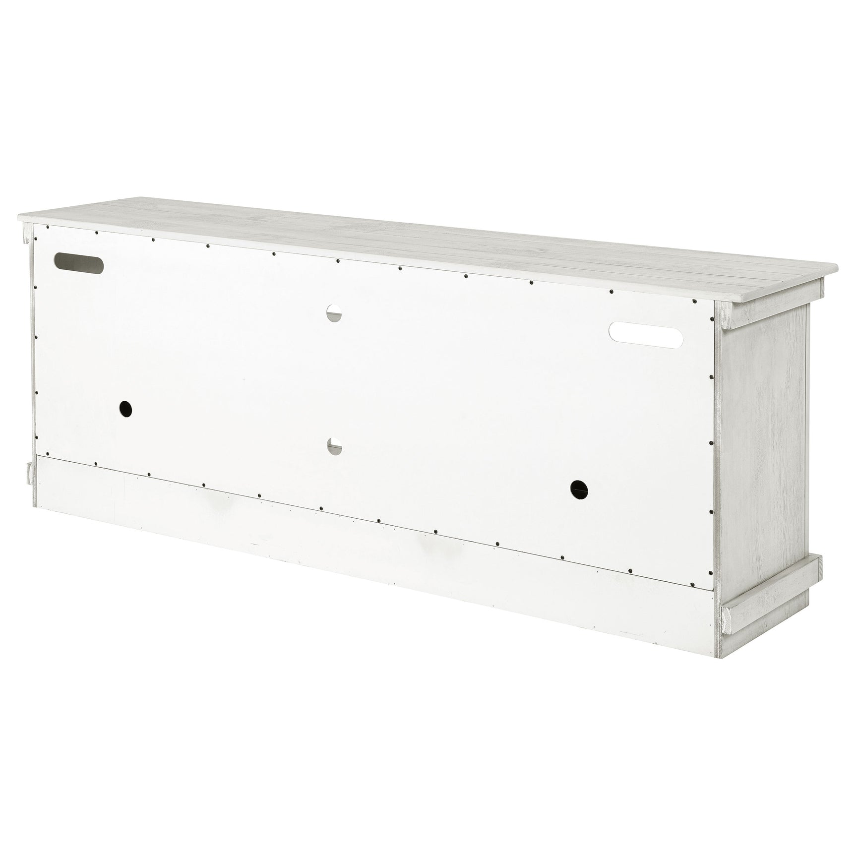 Payne Distressed White 70" TV Stand - Ornate Home