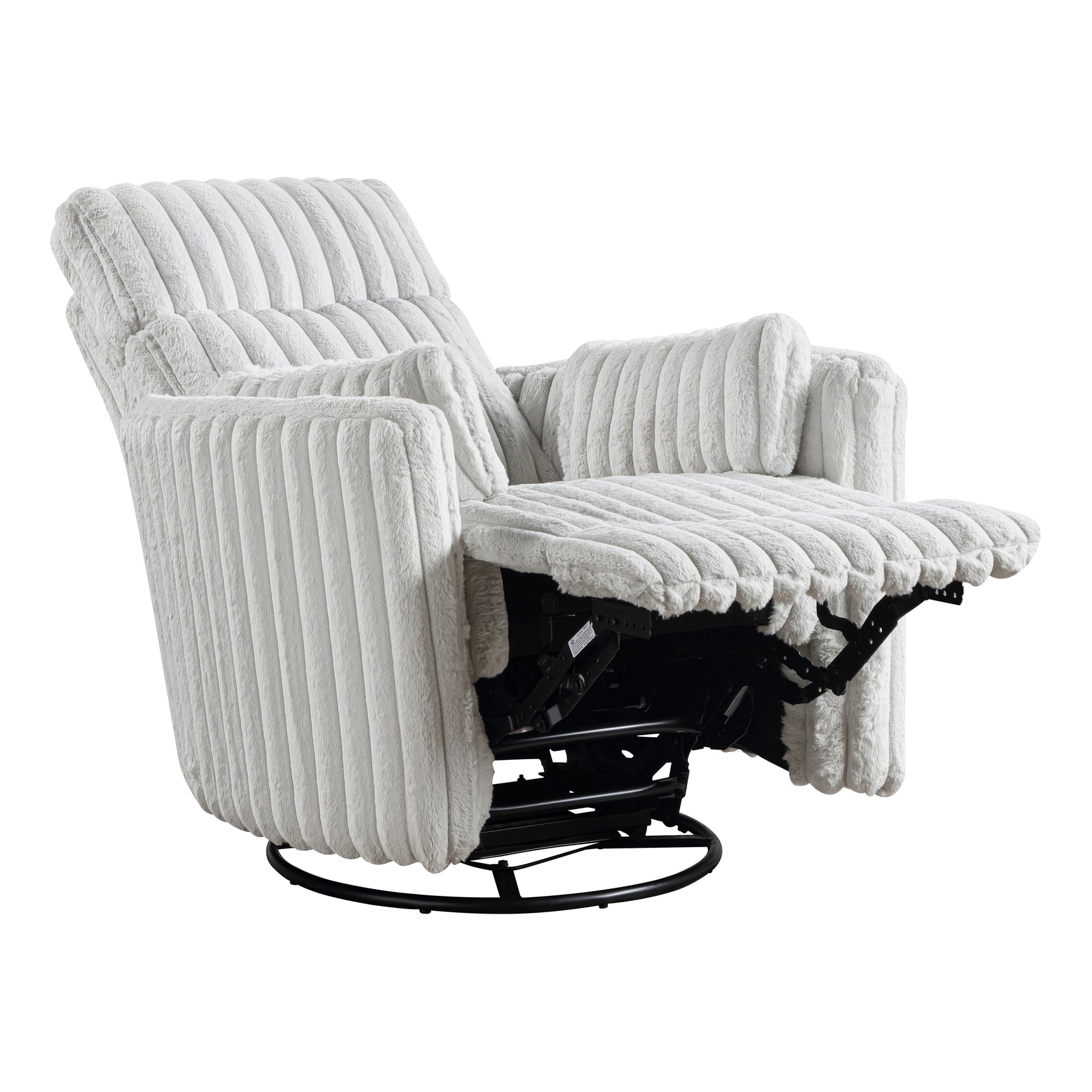 Payton Beige Swivel Glider Reclining Chair - Ornate Home