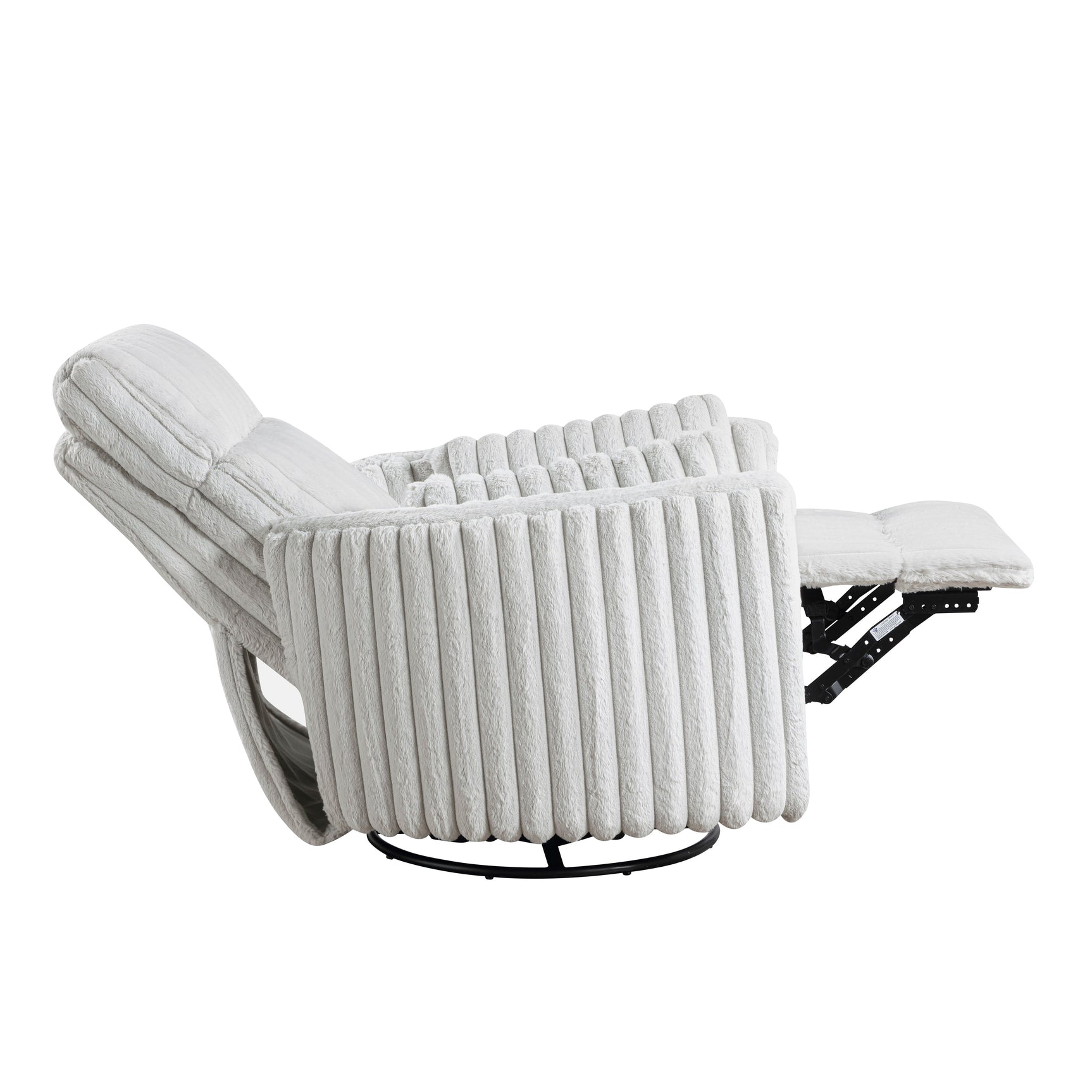 Payton Beige Swivel Glider Reclining Chair - Ornate Home