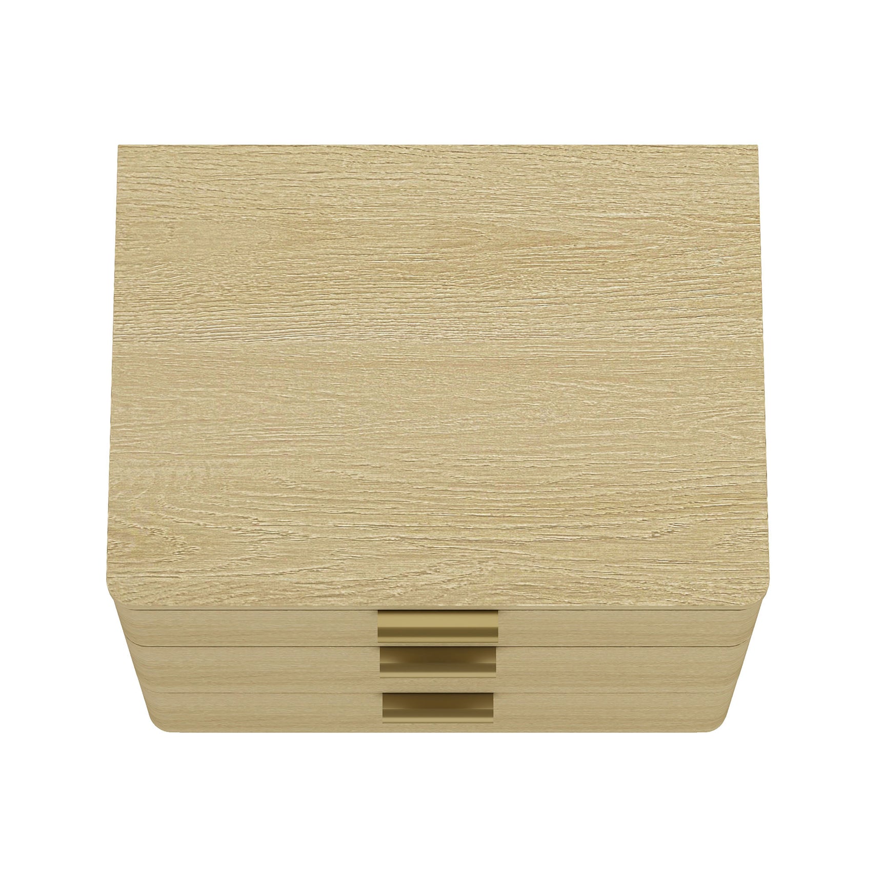 Payton Nightstand in Natural Oak and Gold - Ornate Home