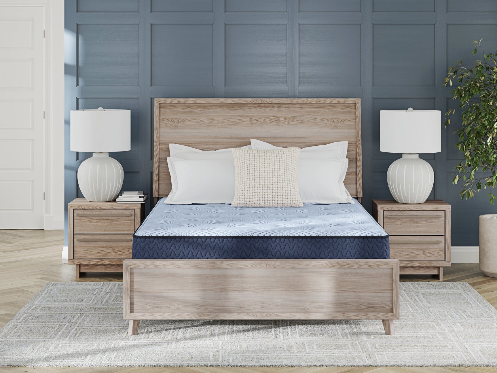 Peak 2.0 10 Hybrid Light Blue Queen Mattress (Online Special Price) - Ornate Home