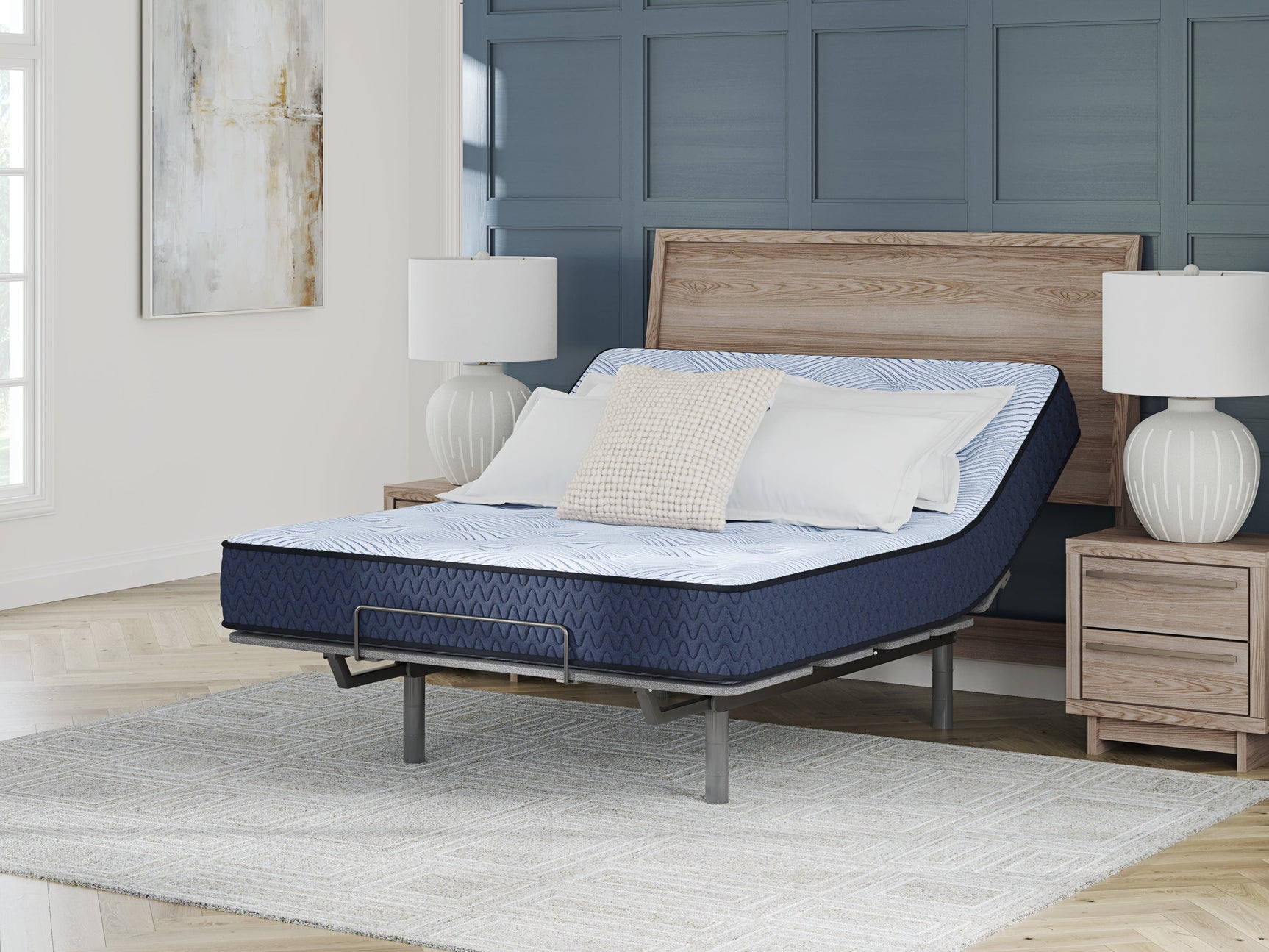 Peak 2.0 10 Hybrid Light Blue Queen Mattress (Online Special Price) - Ornate Home