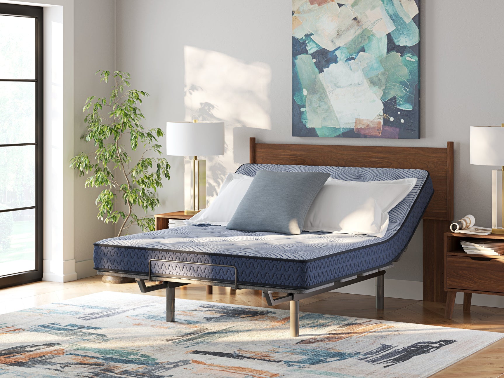 Peak 2.0 Bonnell Light Blue California King Mattress (Online Special Price) - Ornate Home