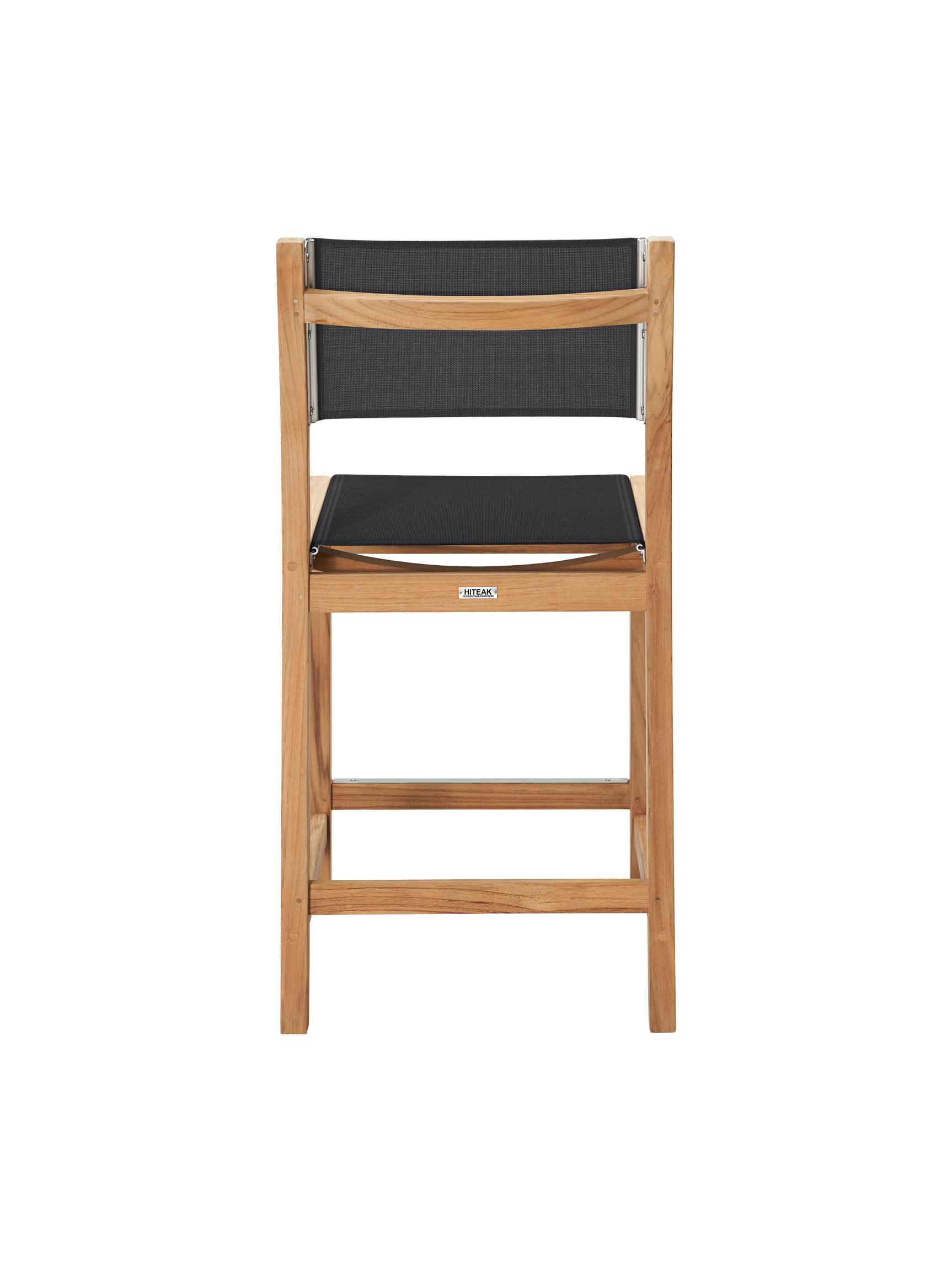 Pearl Teak Black Outdoor Counter Height Dining Chair - Ornate Home