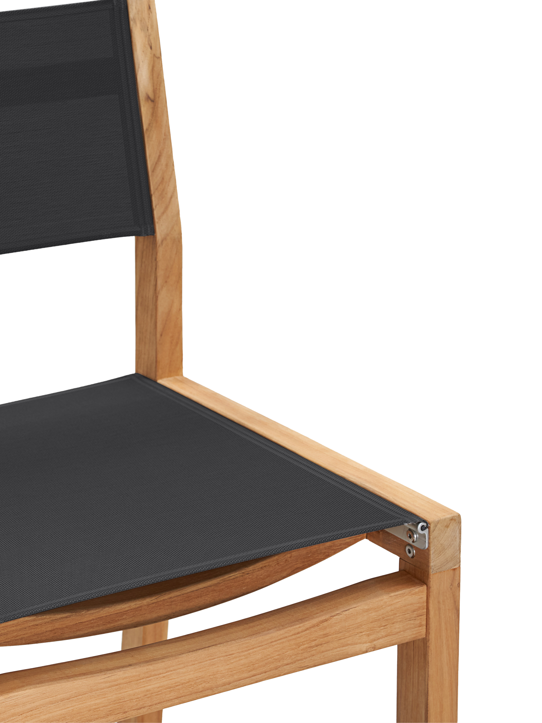 Pearl Teak Black Outdoor Counter Height Dining Chair - Ornate Home