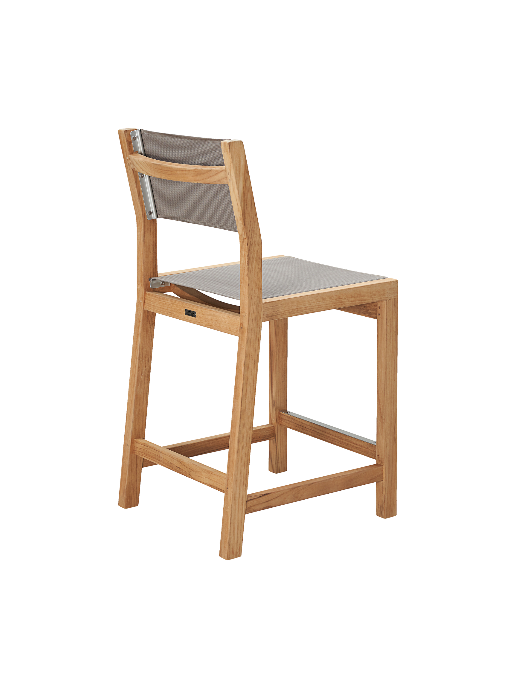 Pearl Teak Taupe Outdoor Counter Height Dining Chair - Ornate Home