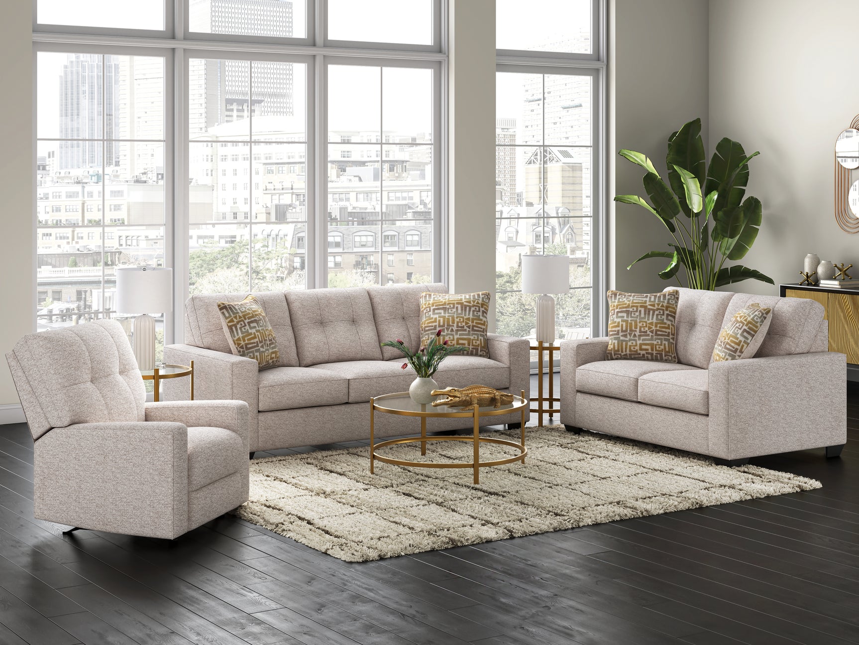 Pearlox Gold Occasional Table Set (Set of 3) - Ornate Home