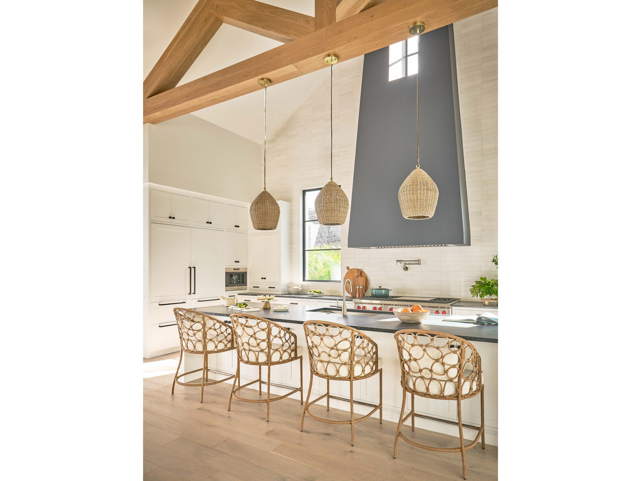 Pebble Natural Counter Chair - Ornate Home