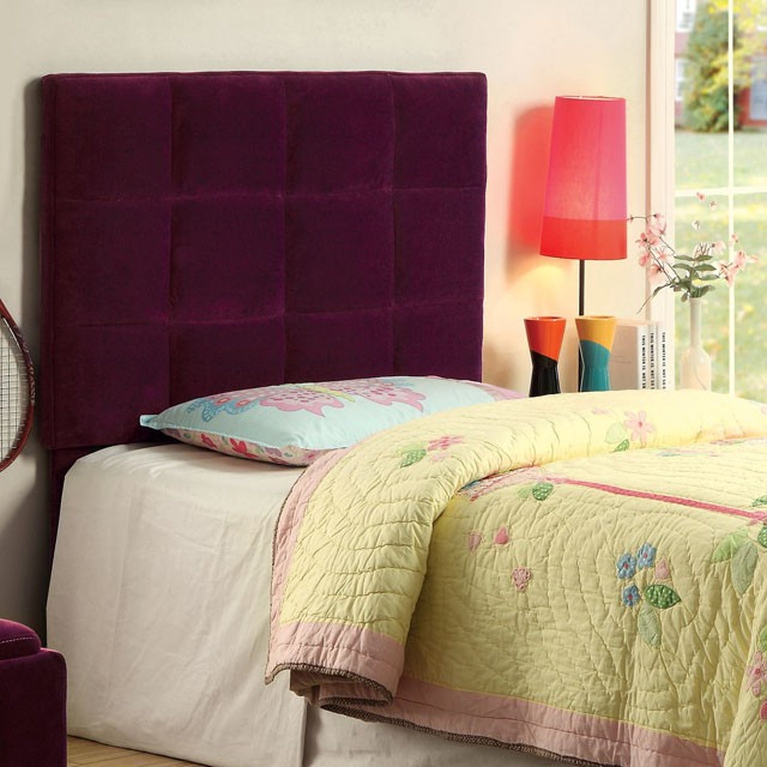 Pebble Purple Twin Headboard - Ornate Home